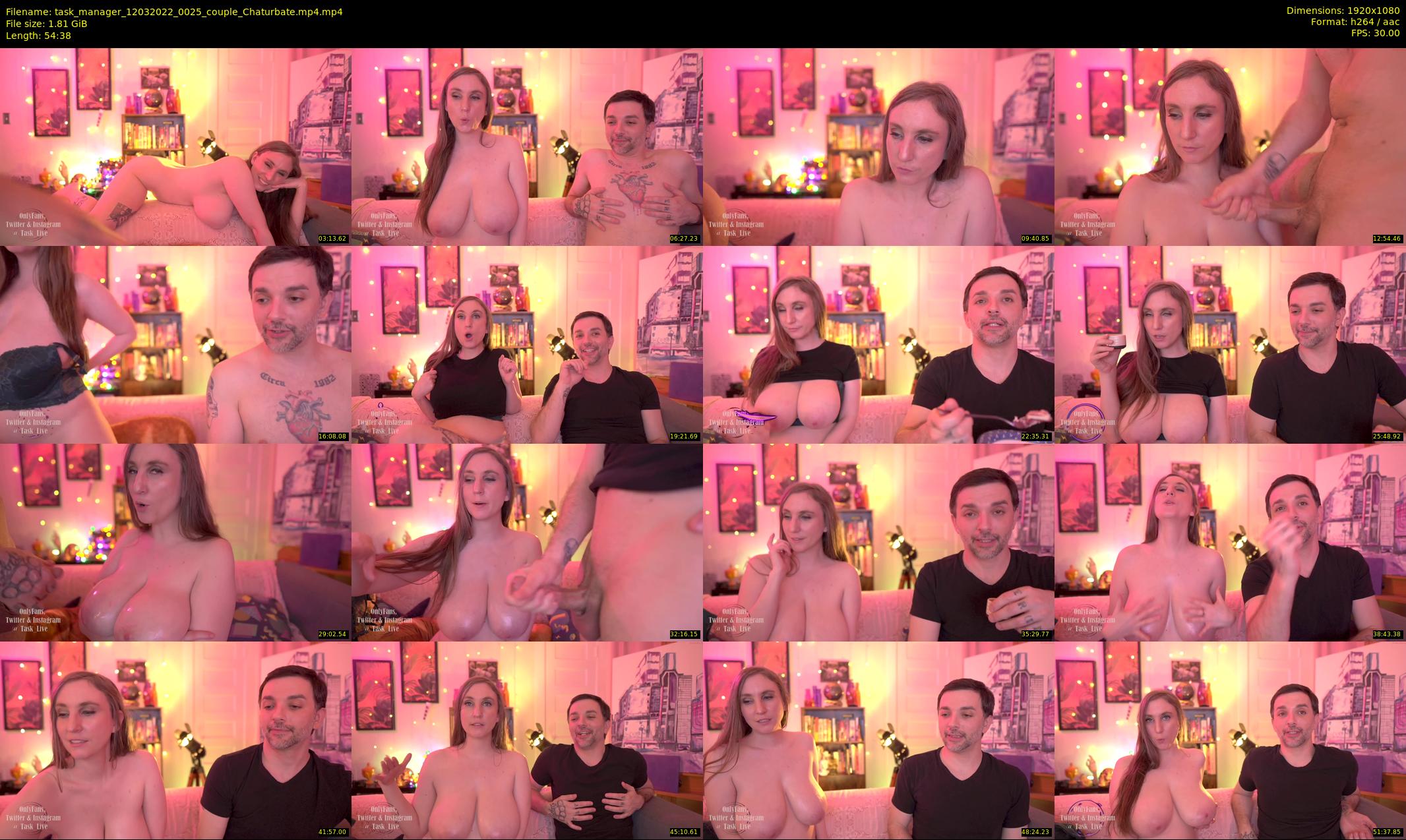 task_manager — 55 minute Chaturbate couple cam show recording, 1080p, Mar 12, 2022
