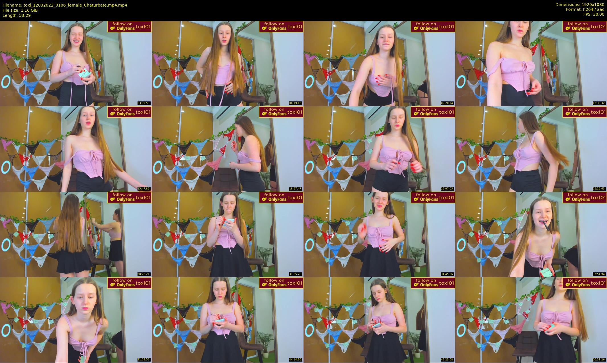 toxl — 54 minute Chaturbate female cam show recording, 1080p, Mar 12, 2022