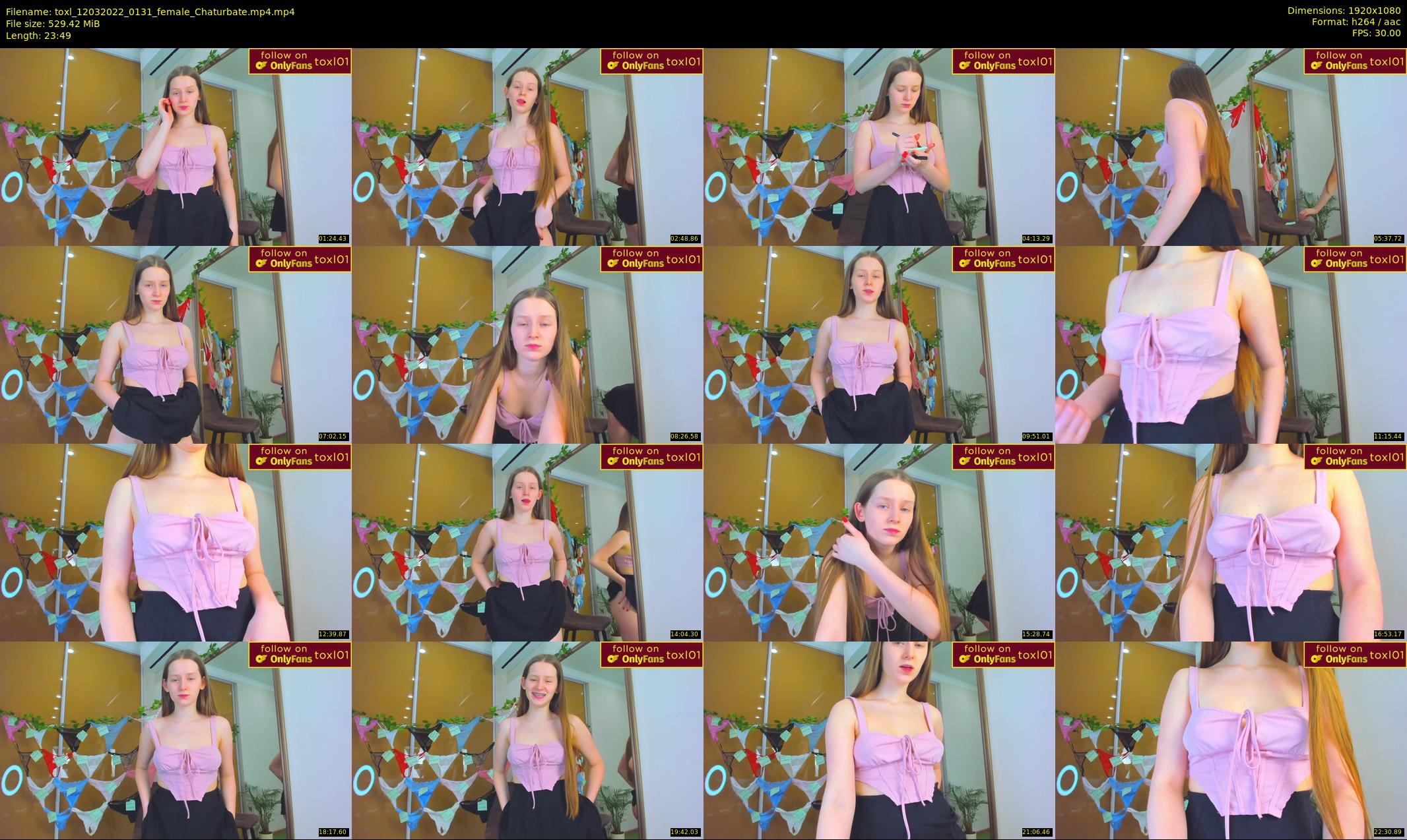 toxl — 24 minute Chaturbate female cam show recording, 1080p, Mar 12, 2022