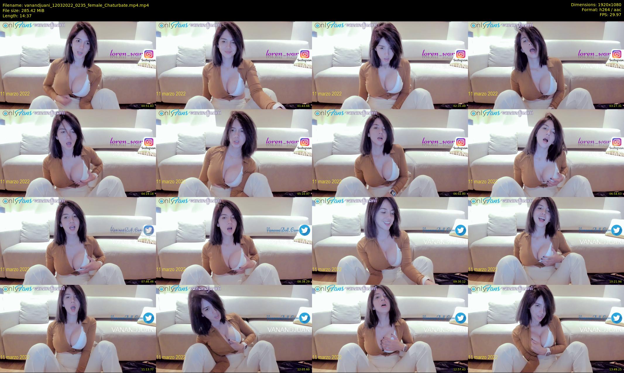 vanandjuani — 15 minute Chaturbate female cam show recording, 1080p, Mar 12, 2022