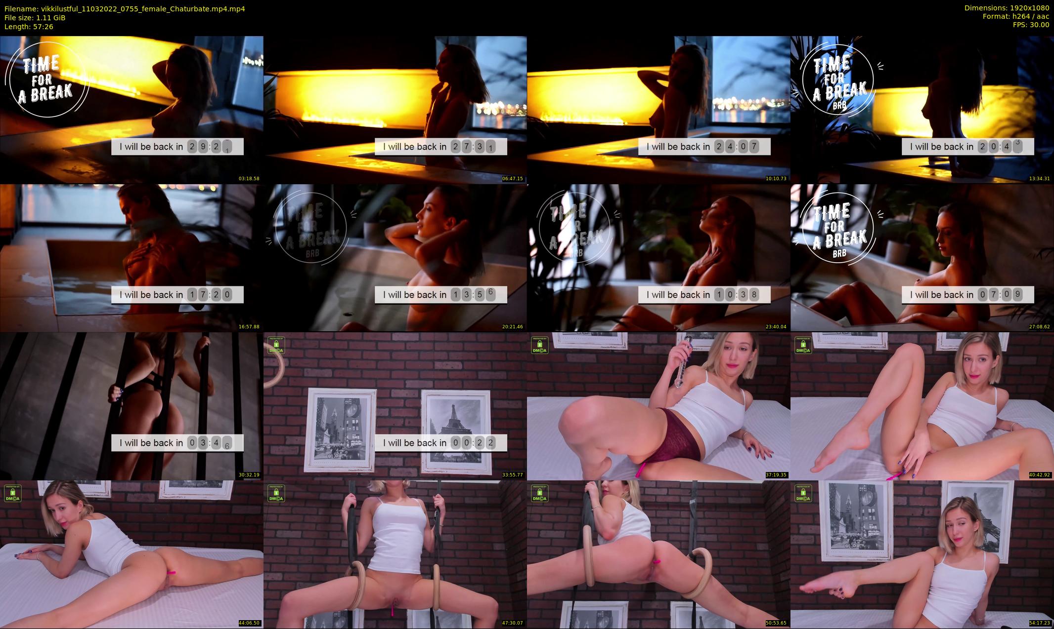 vikkilustful — 58 minute Chaturbate female cam show recording, 1080p, Mar 11, 2022