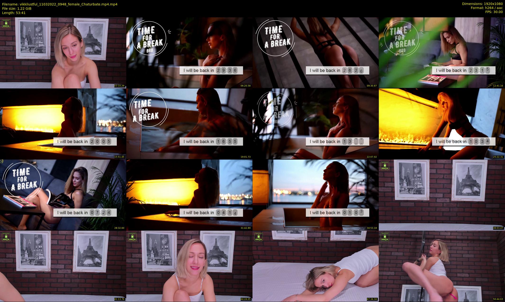vikkilustful — 54 minute Chaturbate female cam show recording, 1080p, Mar 11, 2022