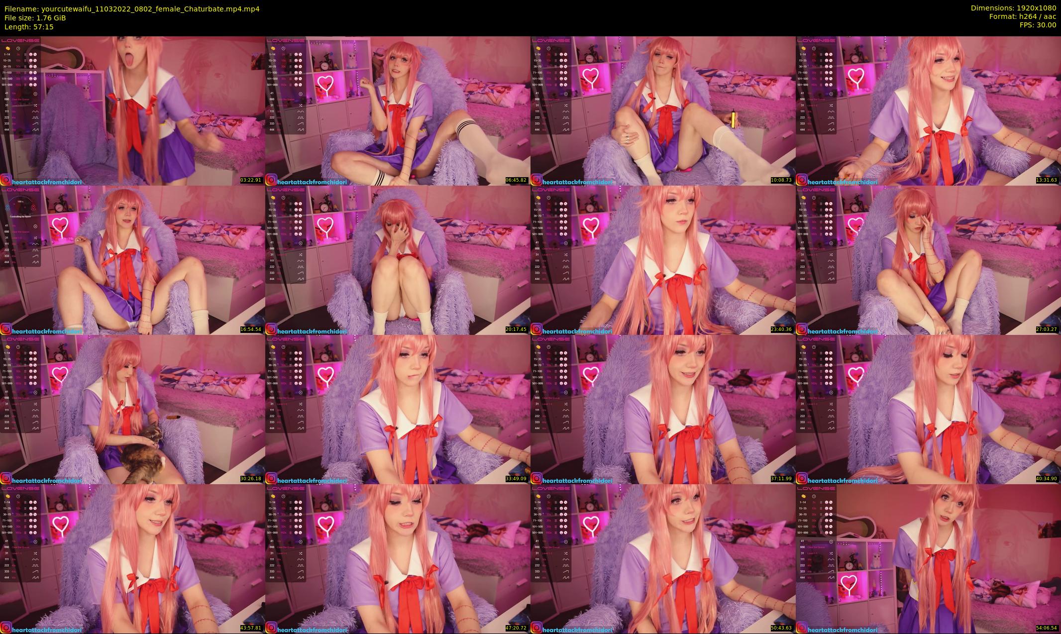 yourcutewaifu — 58 minute Chaturbate female cam show recording, 1080p, Mar 11, 2022