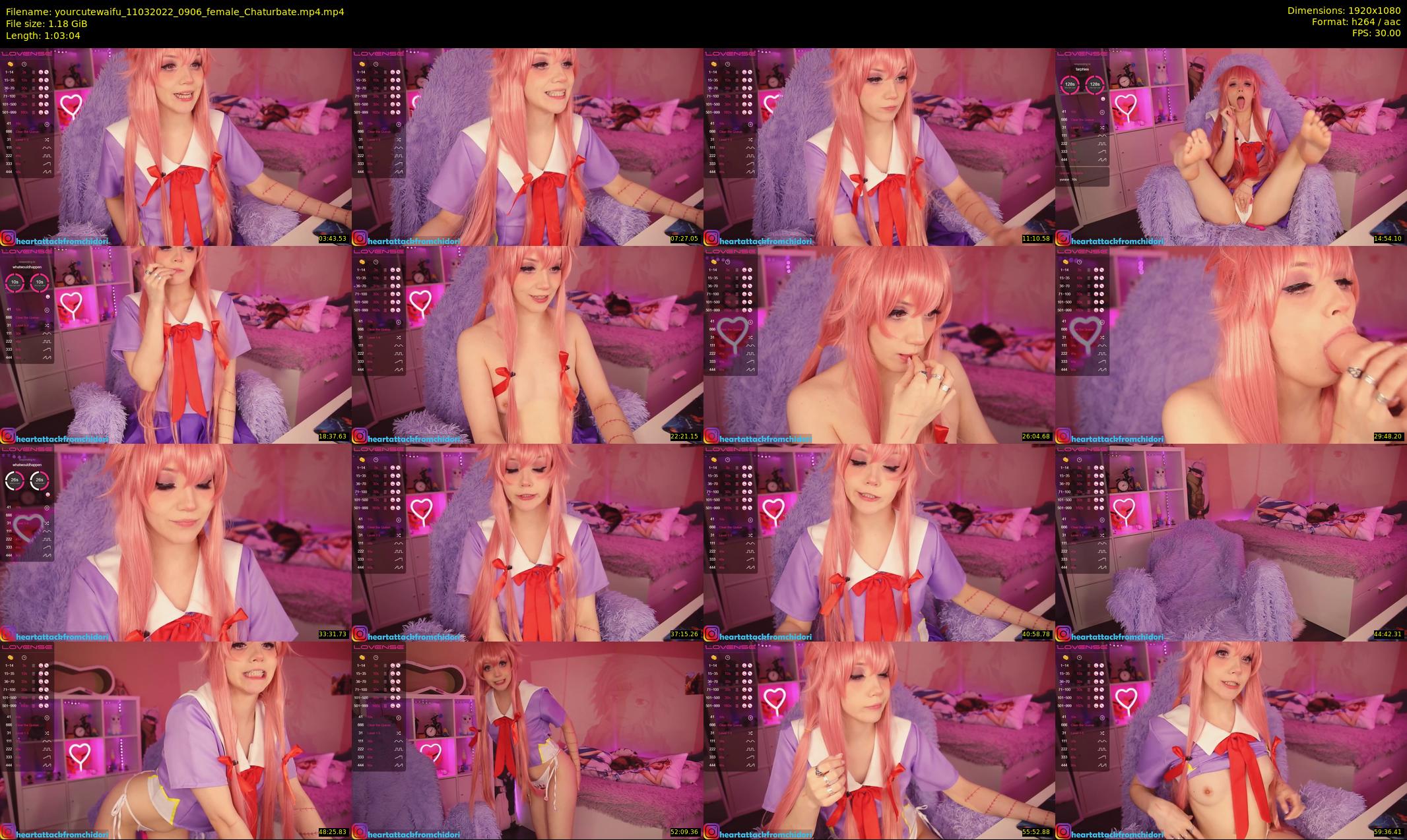 yourcutewaifu — 64 minute Chaturbate female cam show recording, 1080p, Mar 11, 2022