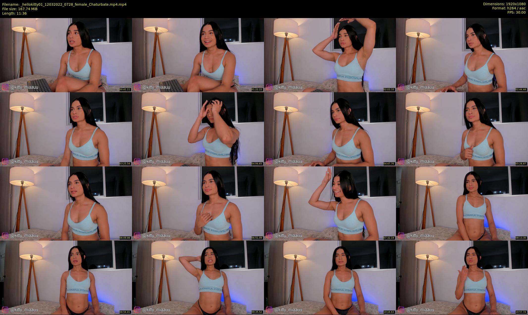 _hellokitty01 — 12 minute Chaturbate female cam show recording, 1080p, Mar 12, 2022