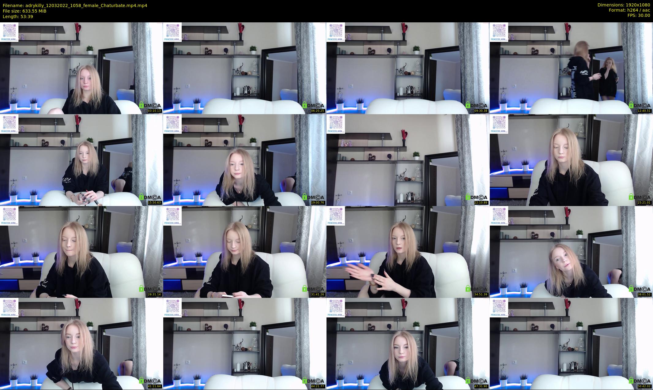 adrykilly — 54 minute Chaturbate female cam show recording, 1080p, Mar 12, 2022