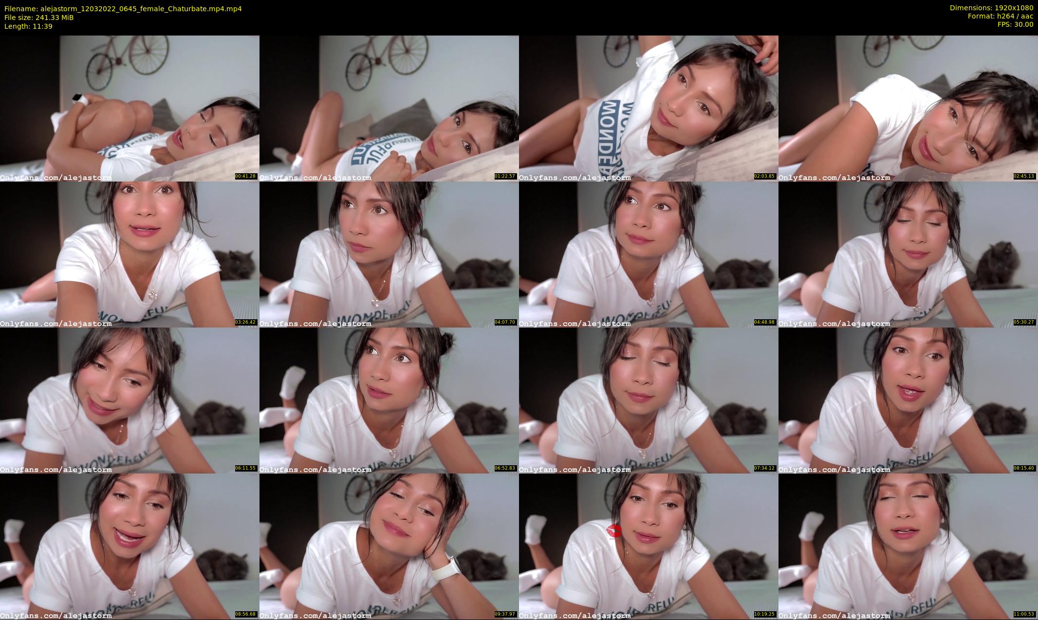 alejastorm — 12 minute Chaturbate female cam show recording, 1080p, Mar 12, 2022