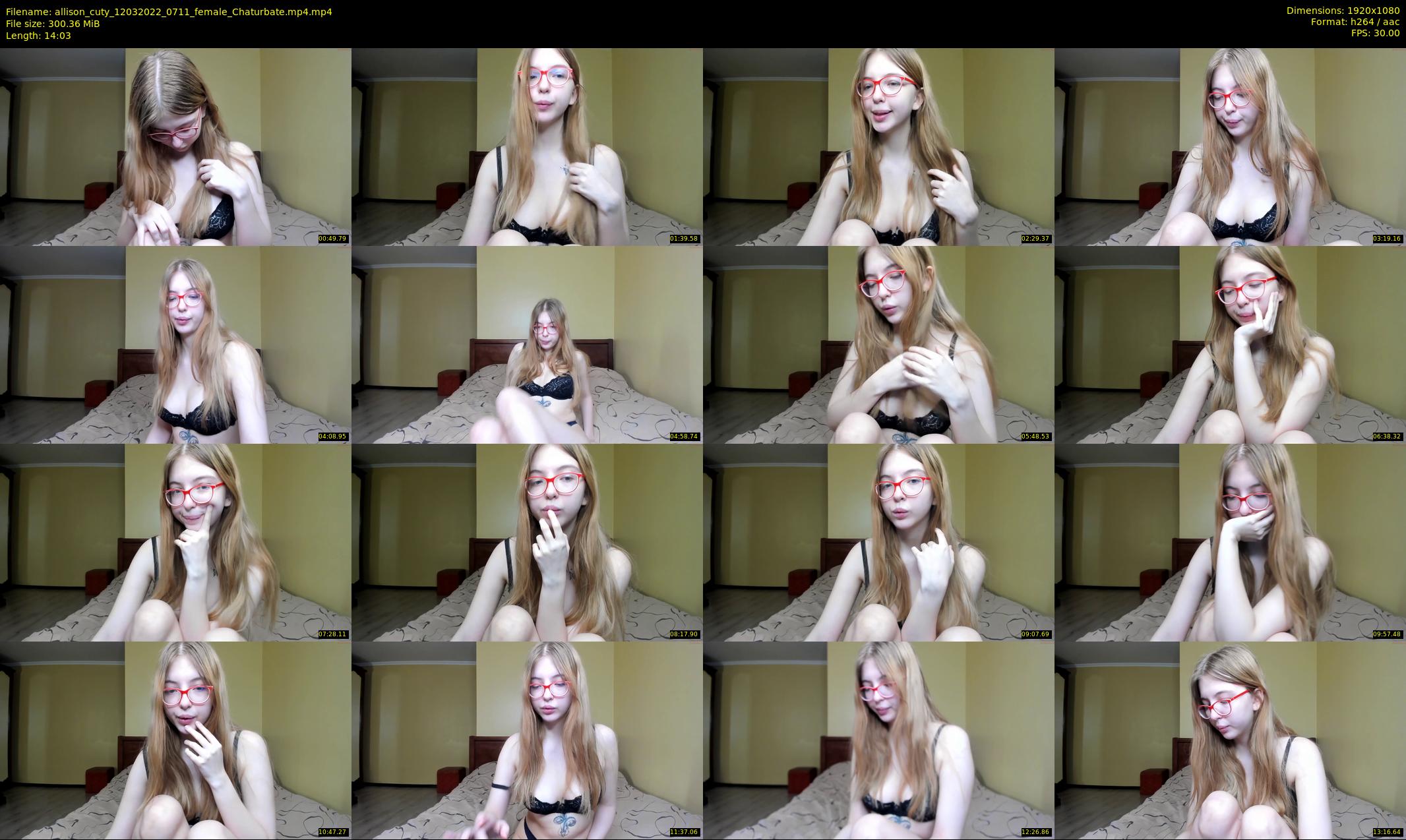 allison_cuty — 15 minute Chaturbate female cam show recording, 1080p, Mar 12, 2022