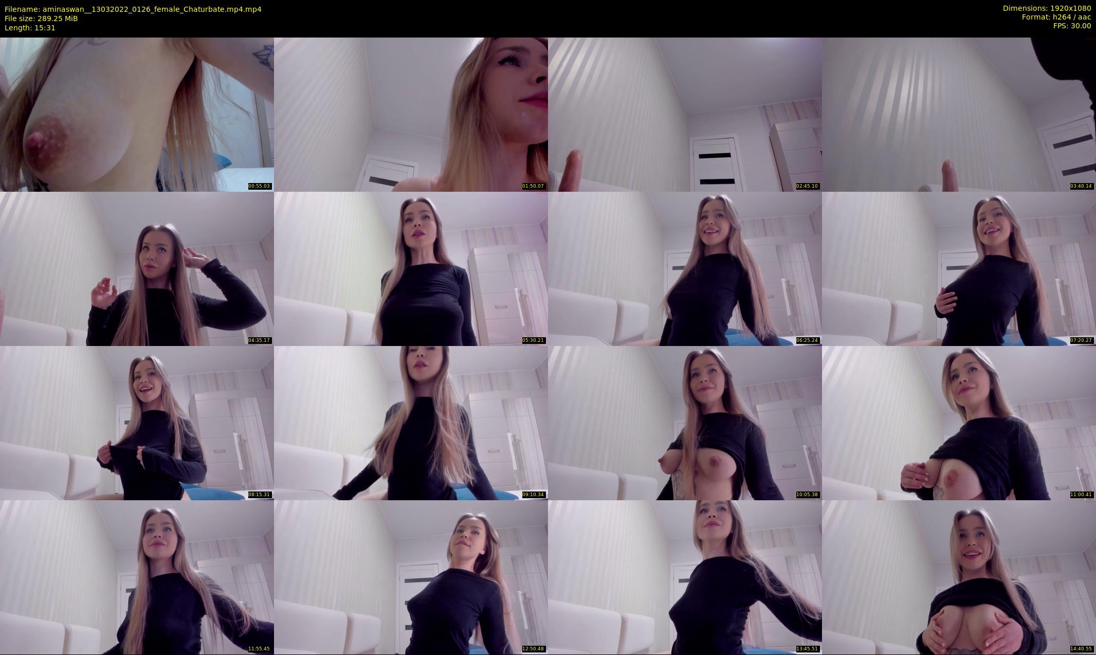 aminaswan_ — 16 minute Chaturbate female cam show recording, 1080p, Mar 13, 2022