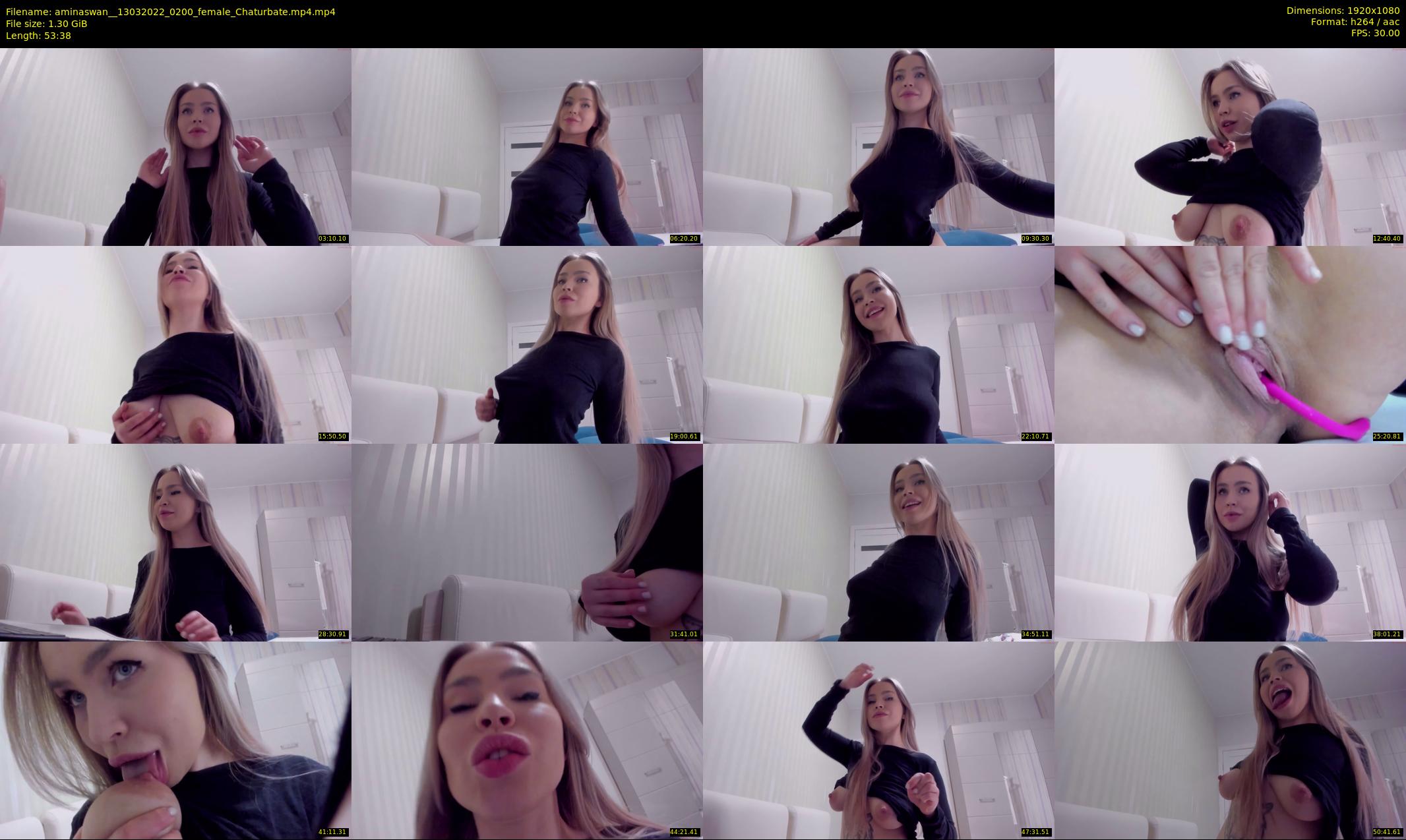 aminaswan_ — 54 minute Chaturbate female cam show recording, 1080p, Mar 13, 2022