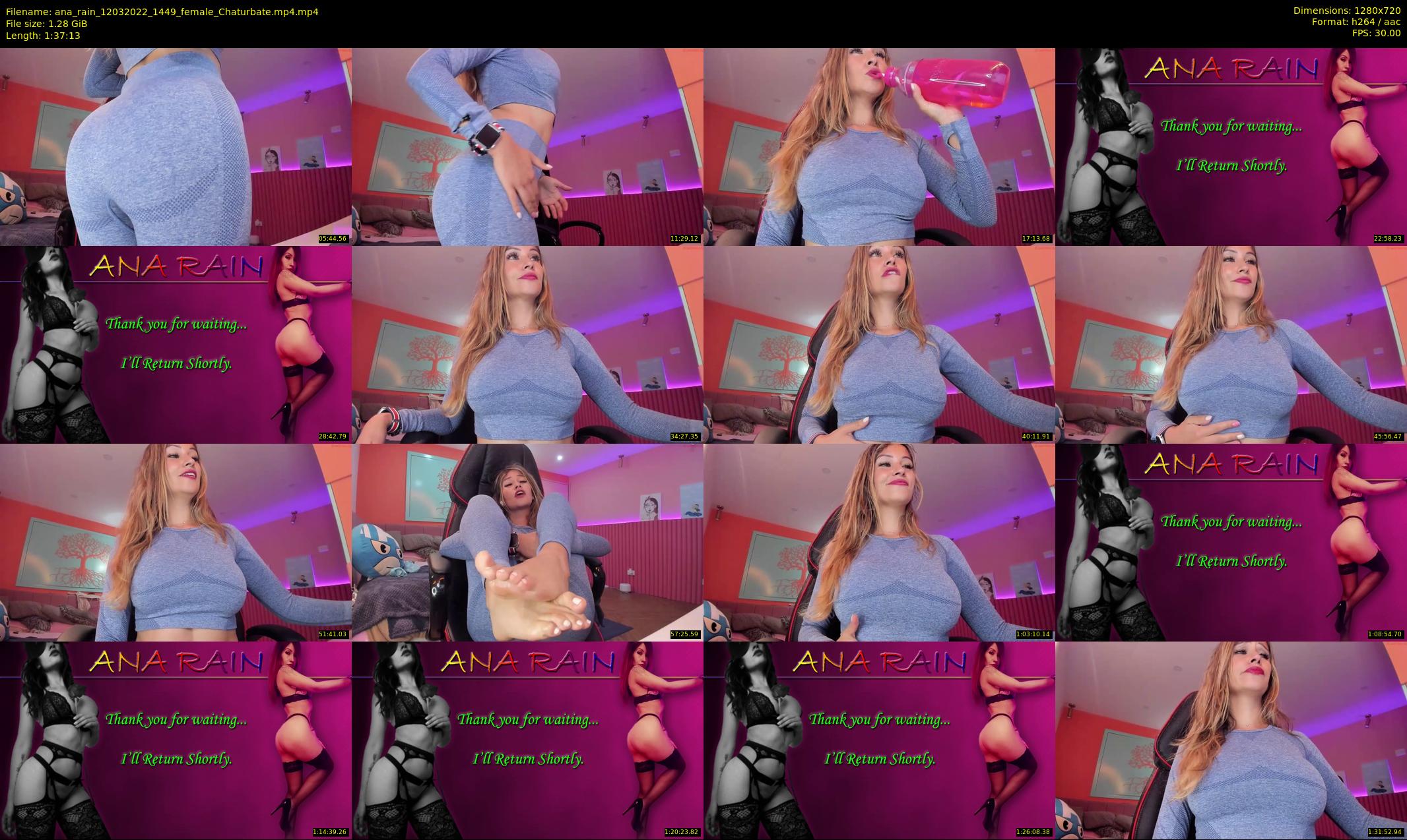 ana_rain — 98 minute Chaturbate female cam show recording, 720p, Mar 12, 2022