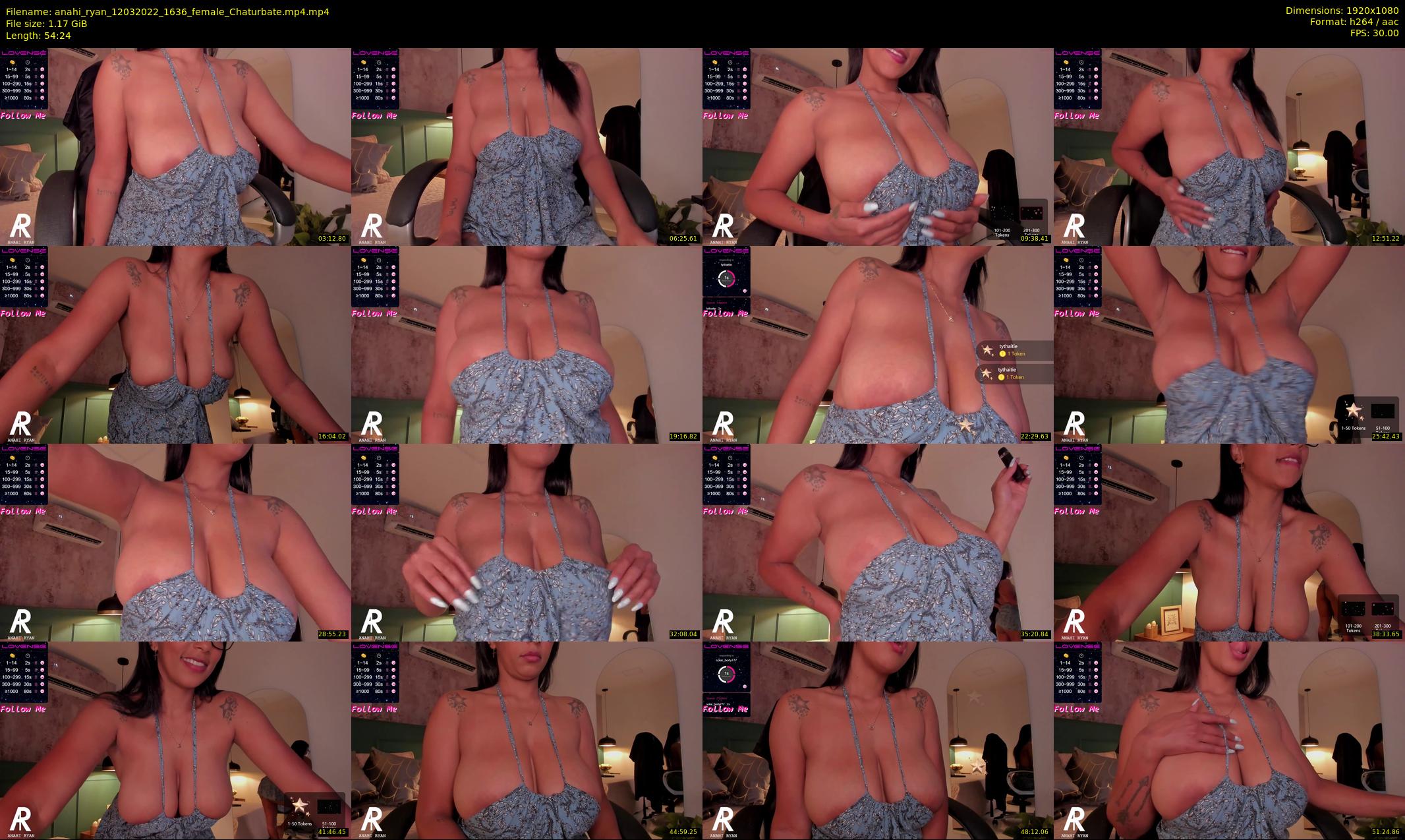 anahi_ryan — 55 minute Chaturbate female cam show recording, 1080p, Mar 12, 2022