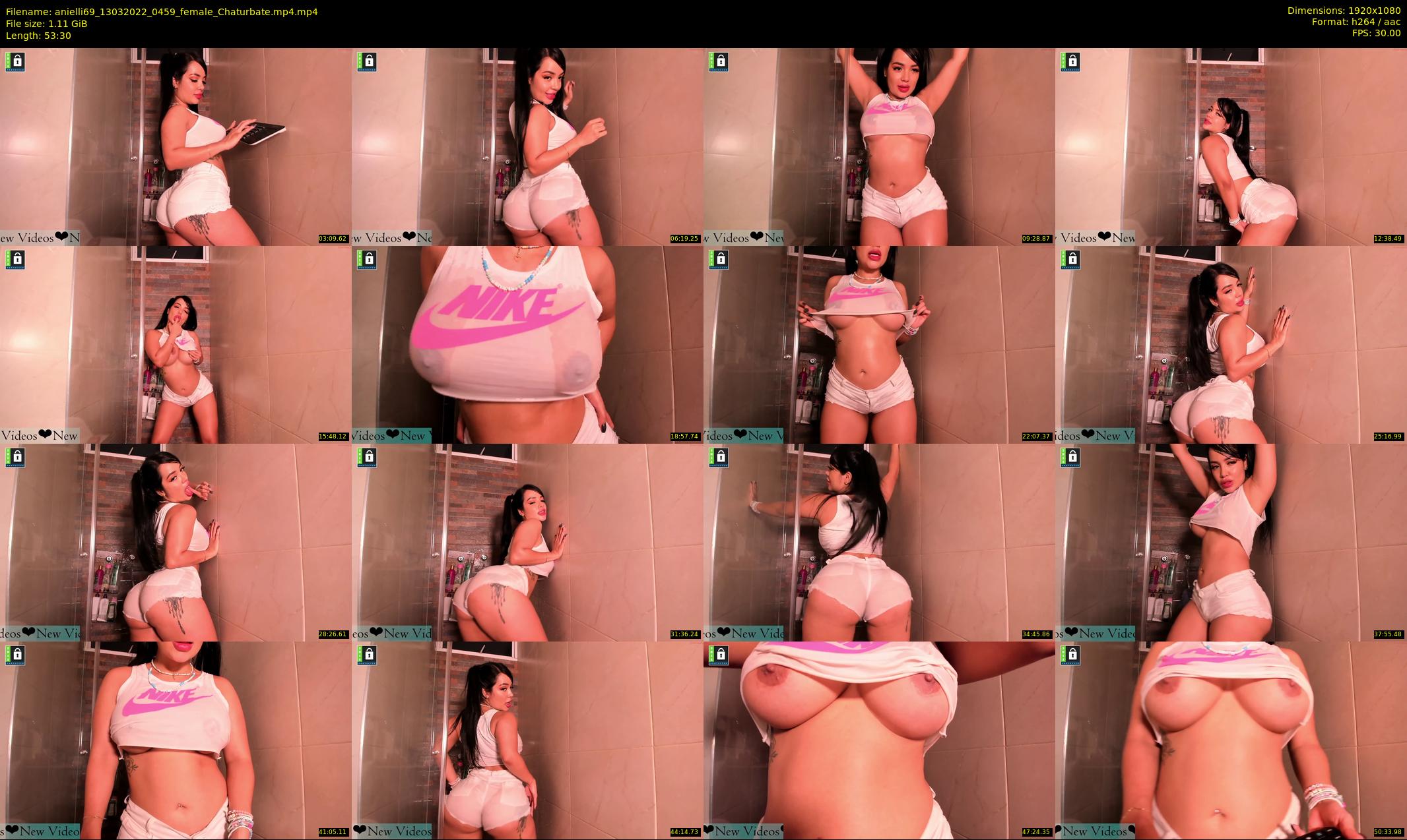 anielli69 — 54 minute Chaturbate female cam show recording, 1080p, Mar 13, 2022