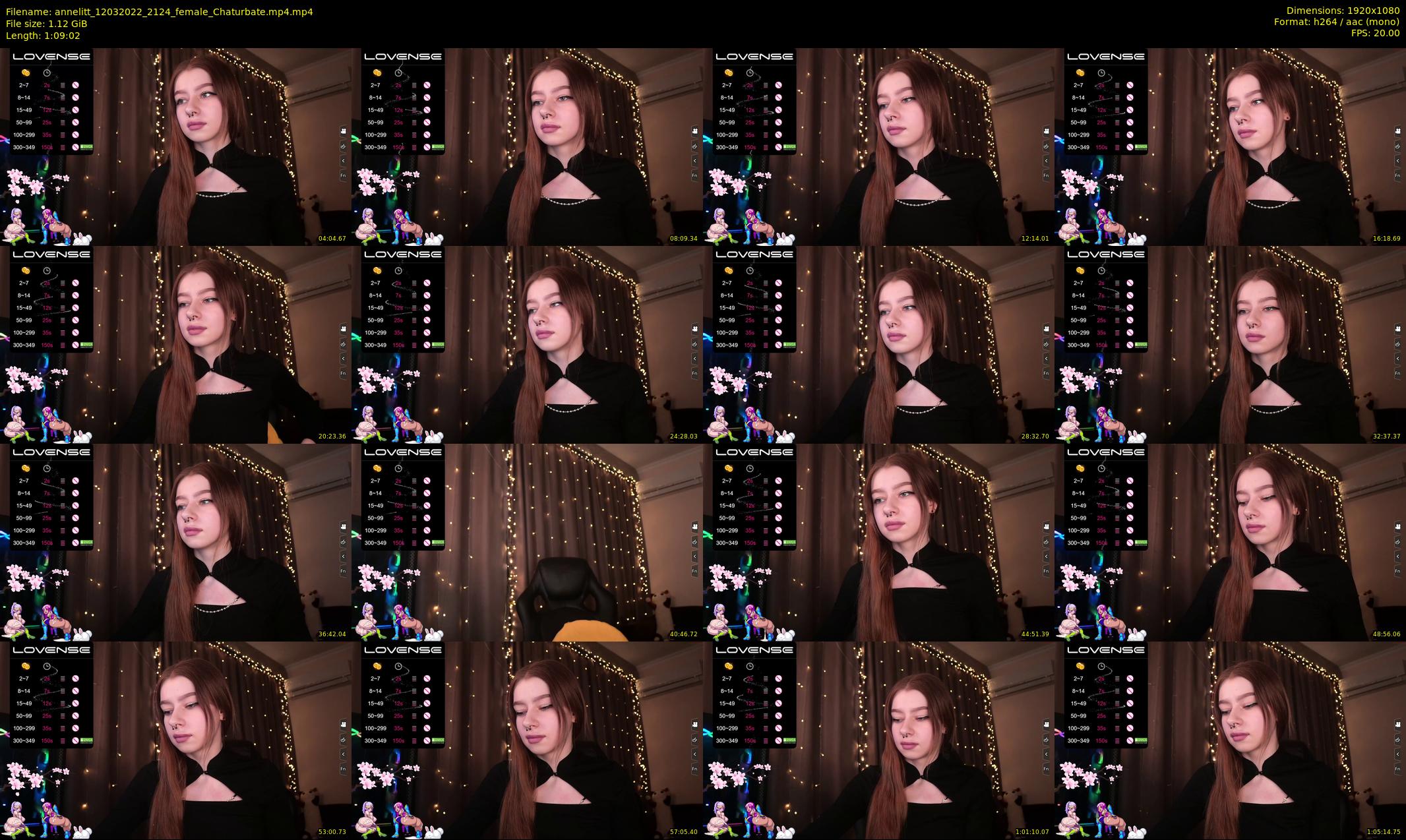 annelitt — 70 minute Chaturbate female cam show recording, 1080p, Mar 12, 2022