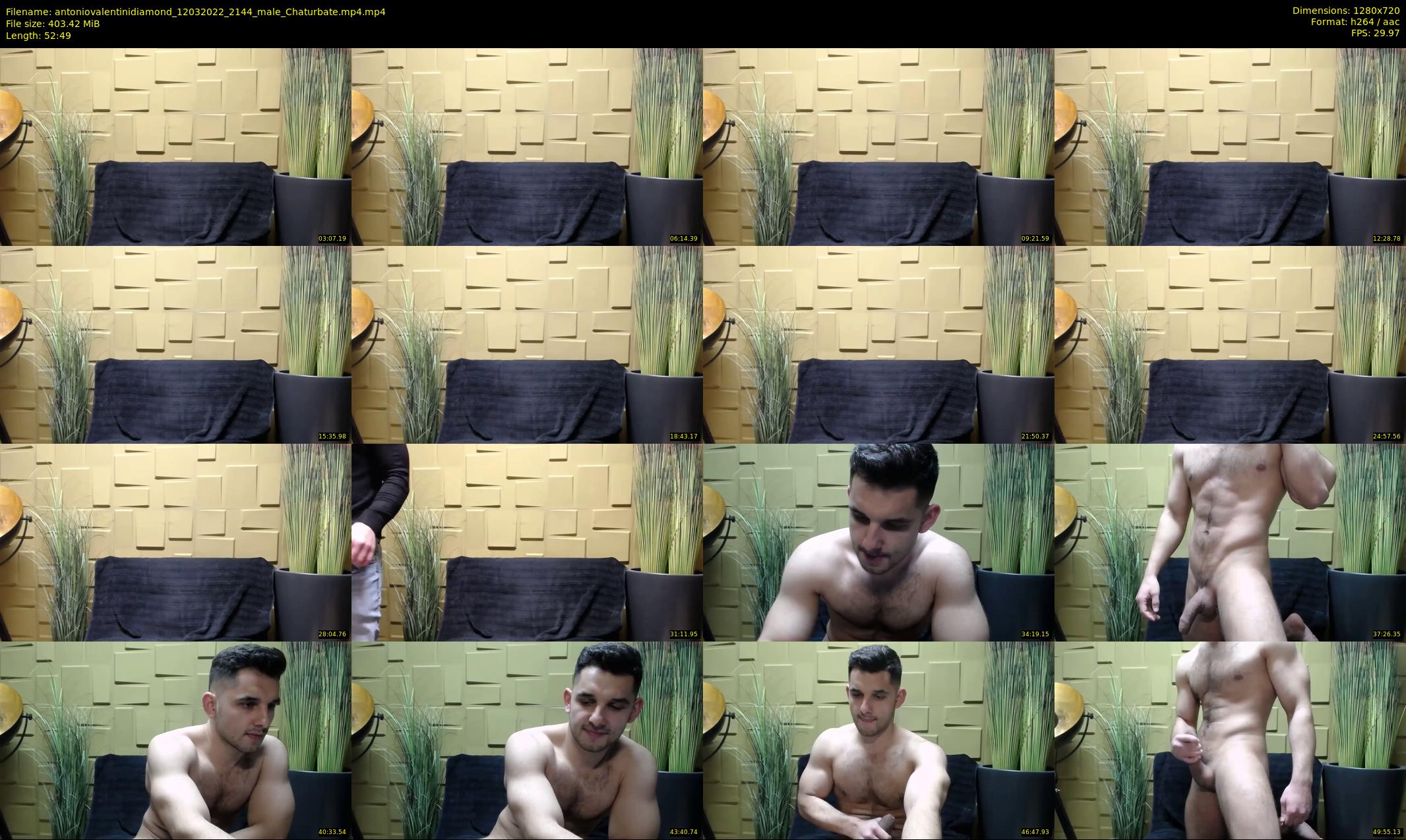 antoniovalentinidiamond — 53 minute Chaturbate male cam show recording, 720p, Mar 12, 2022