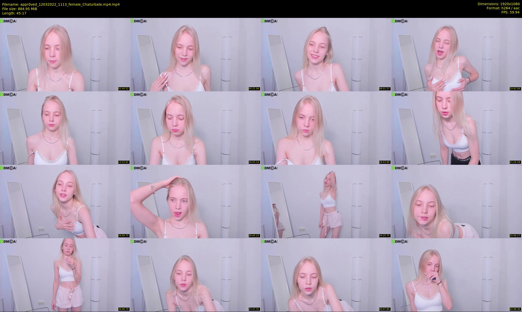 appr0ved — 46 minute Chaturbate female cam show recording, 1080p, Mar 12, 2022