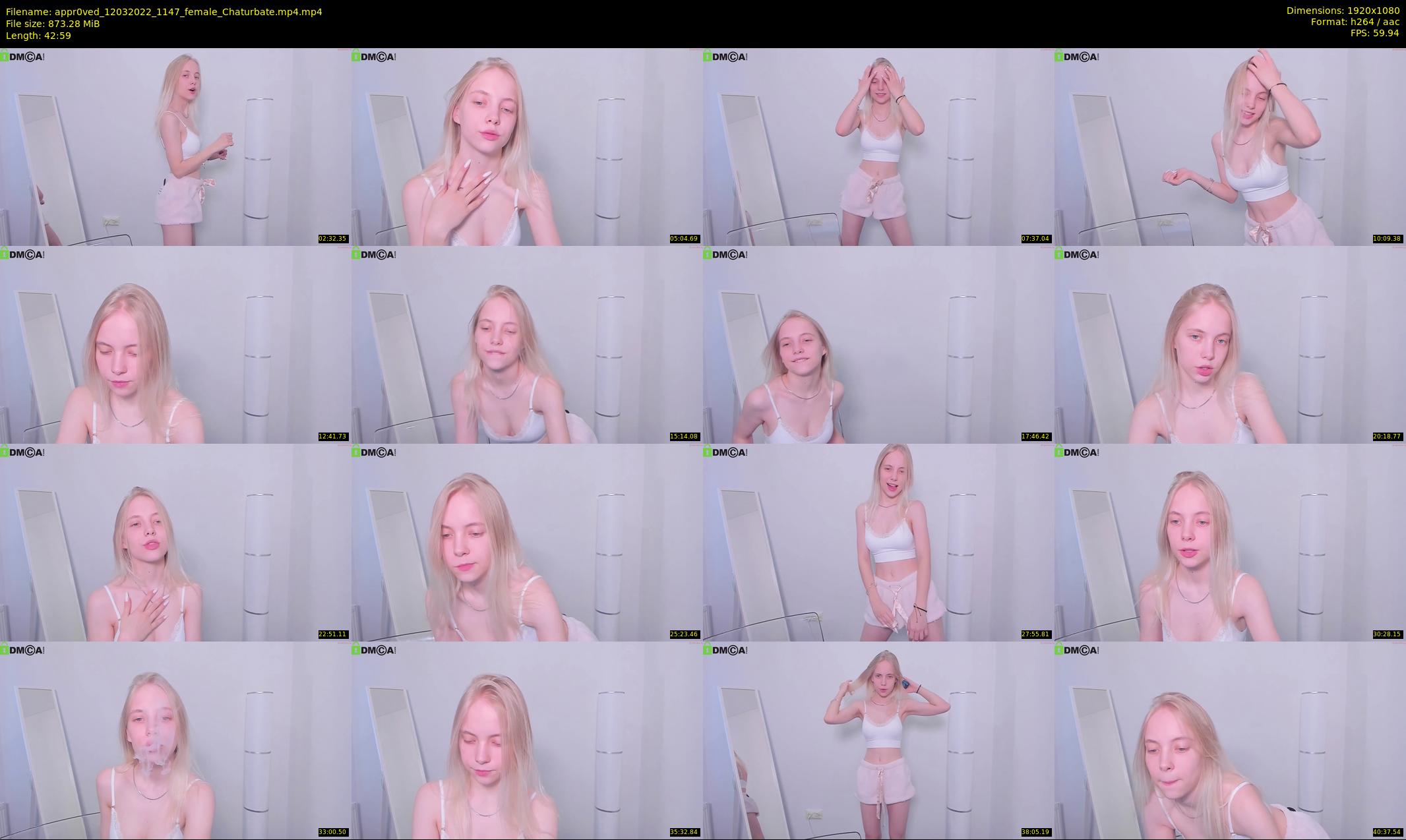 appr0ved — 43 minute Chaturbate female cam show recording, 1080p, Mar 12, 2022