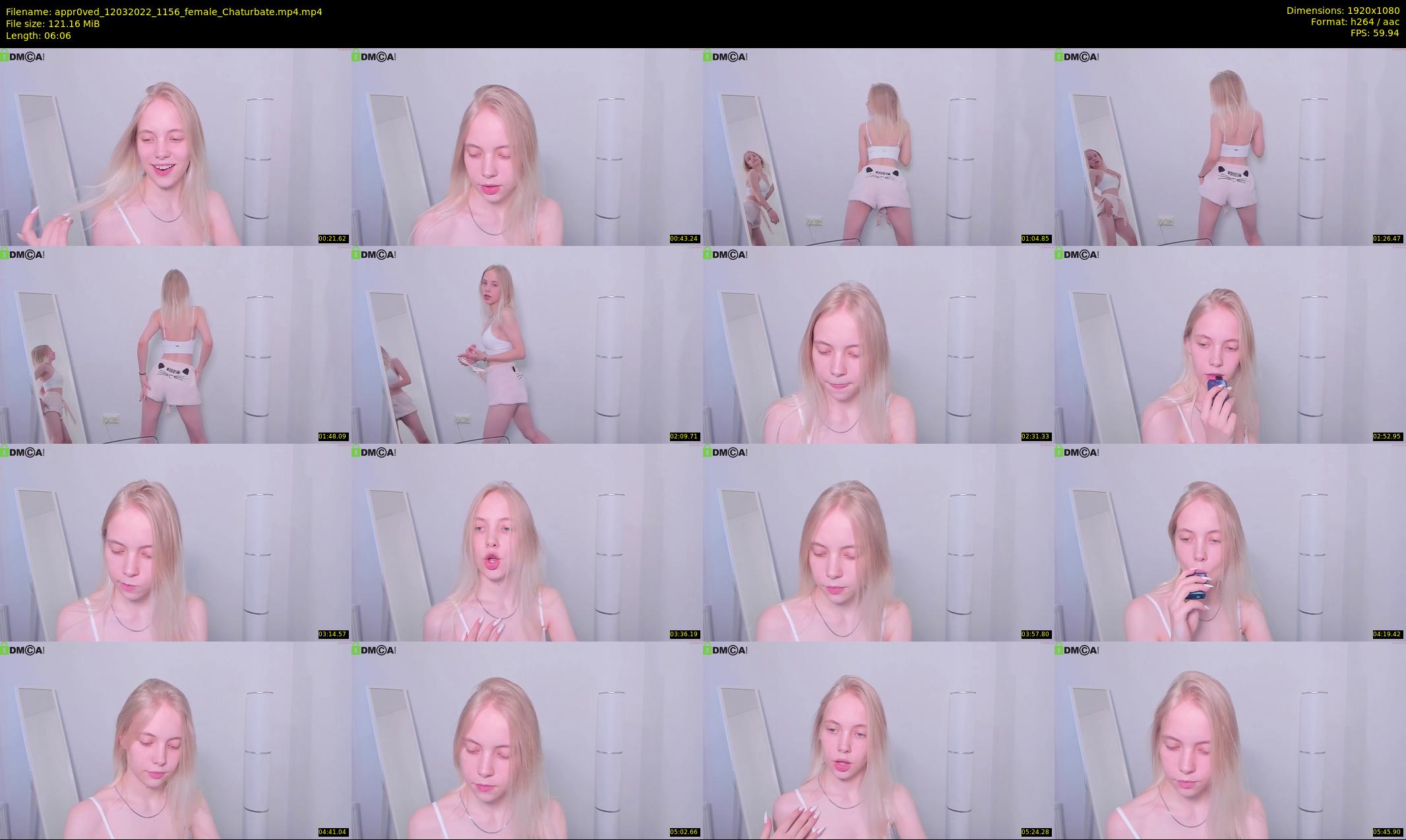 appr0ved — 7 minute Chaturbate female cam show recording, 1080p, Mar 12, 2022