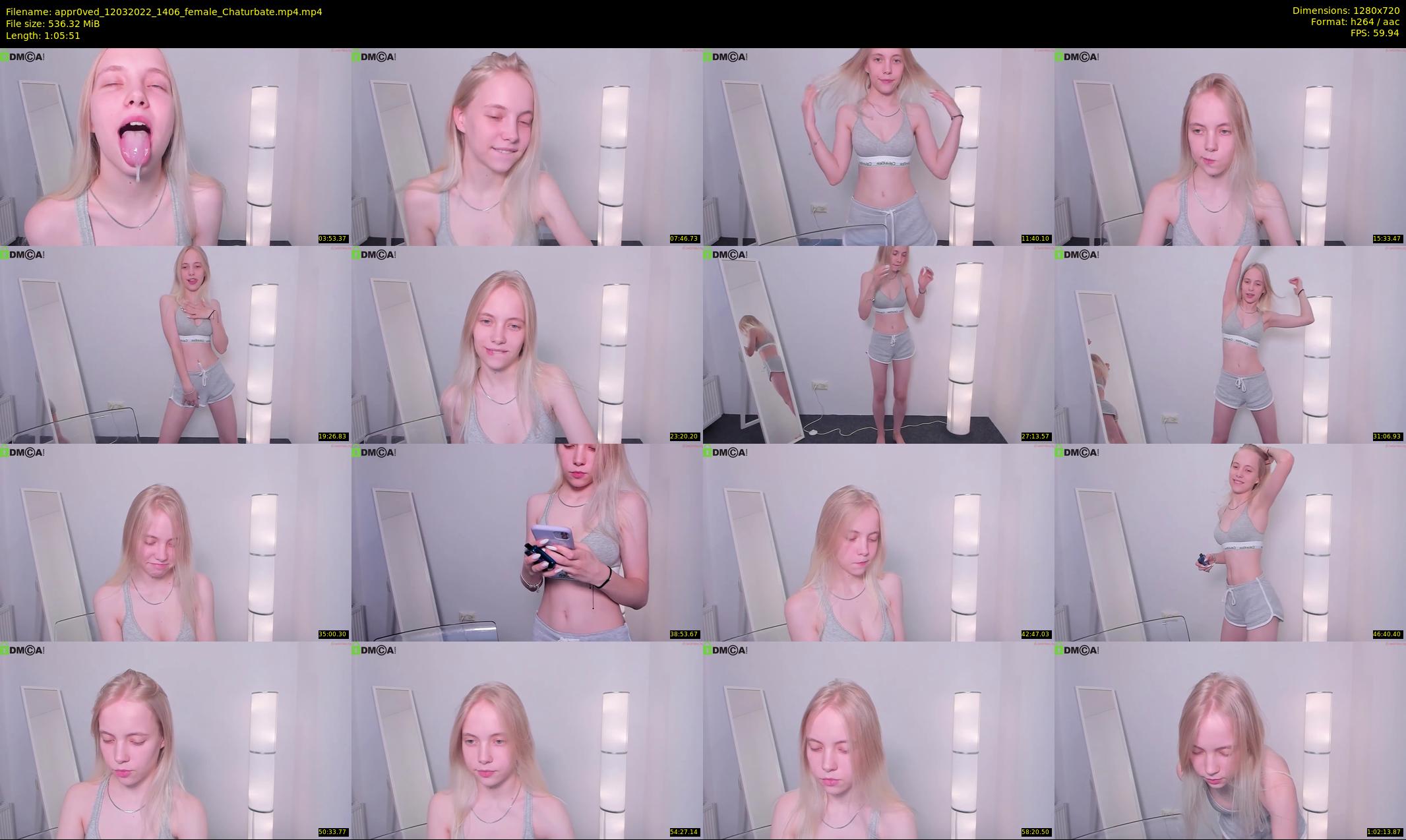 appr0ved — 66 minute Chaturbate female cam show recording, 720p, Mar 12, 2022