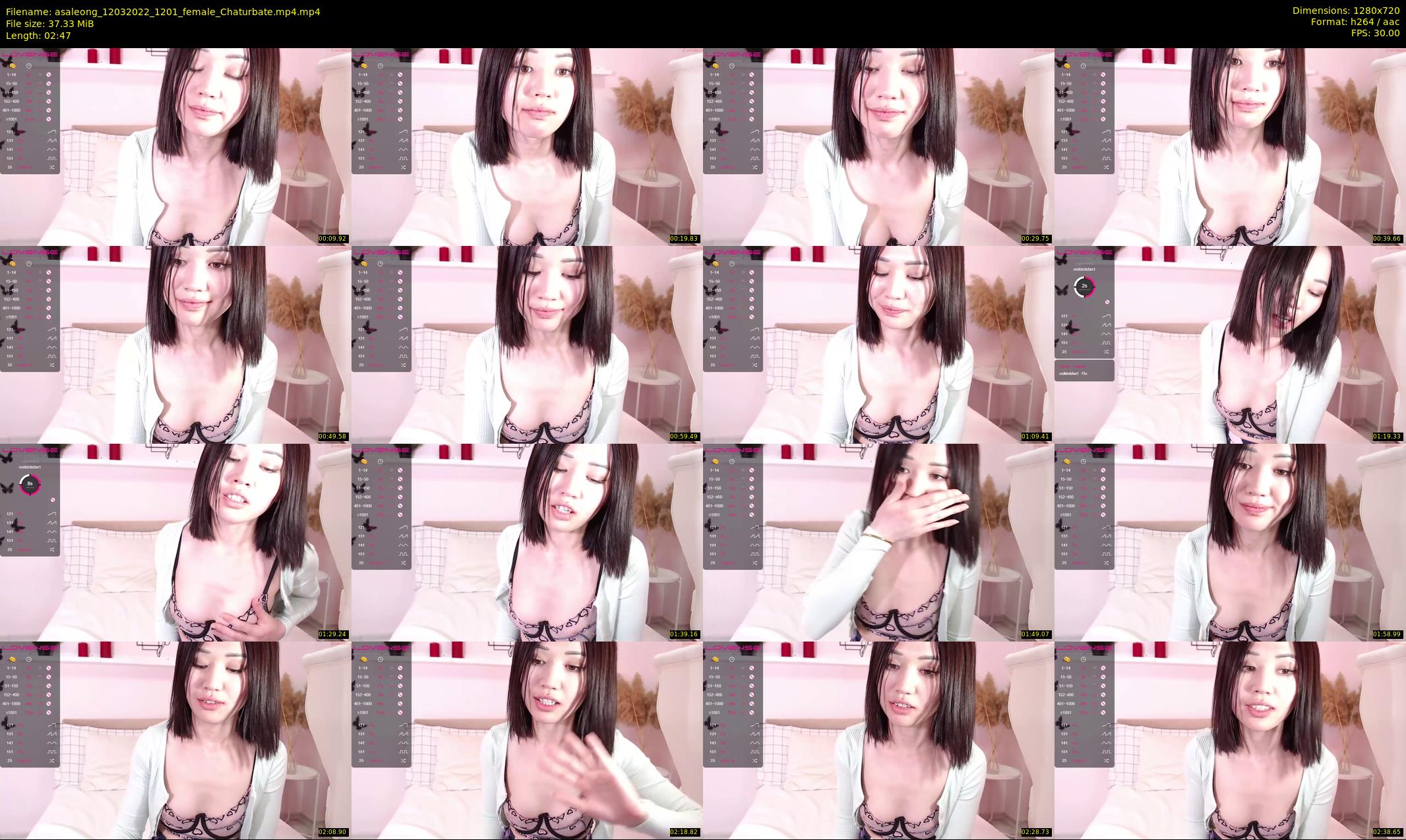 asaleong — 3 minute Chaturbate female cam show recording, 720p, Mar 12, 2022
