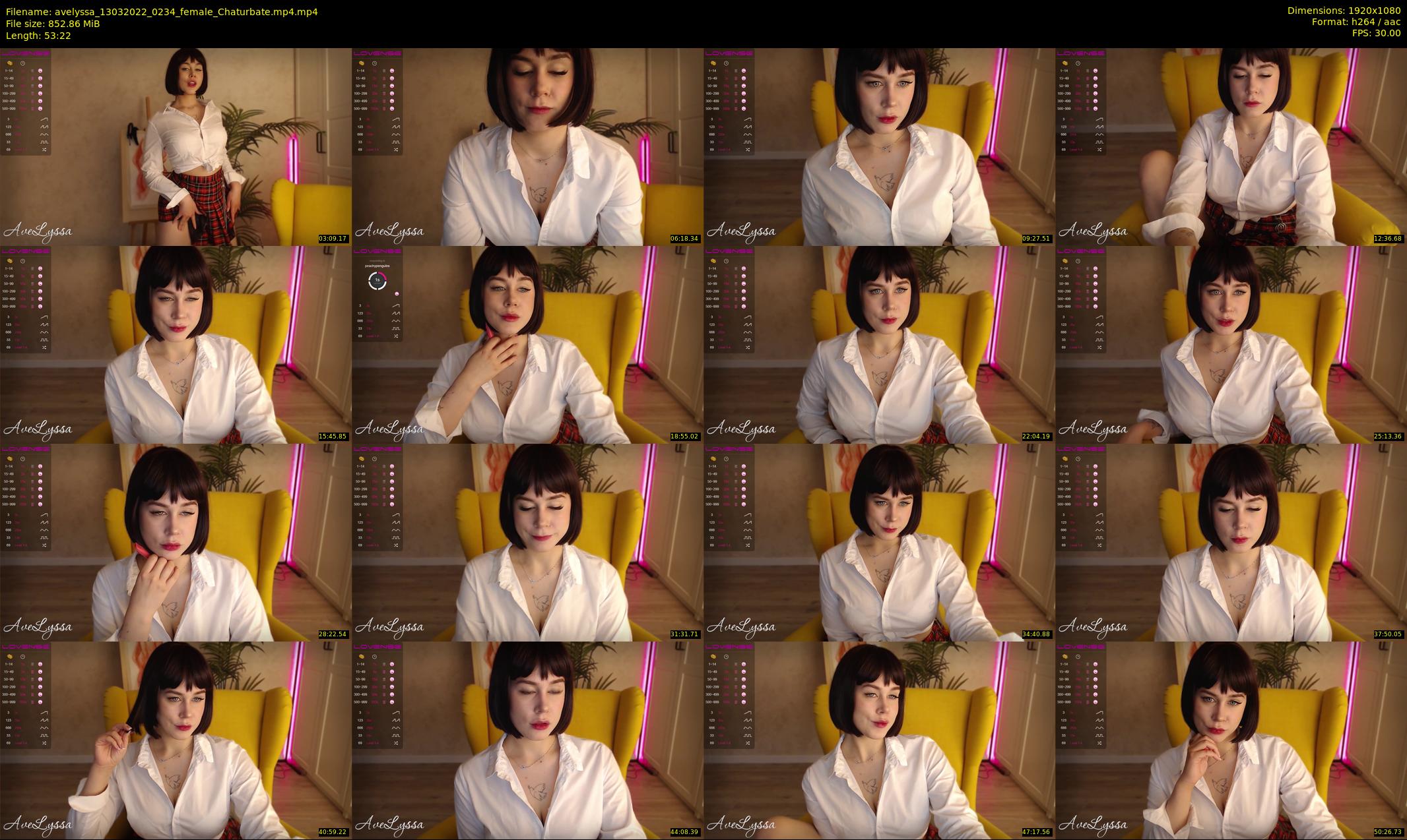 avelyssa — 54 minute Chaturbate female cam show recording, 1080p, Mar 13, 2022