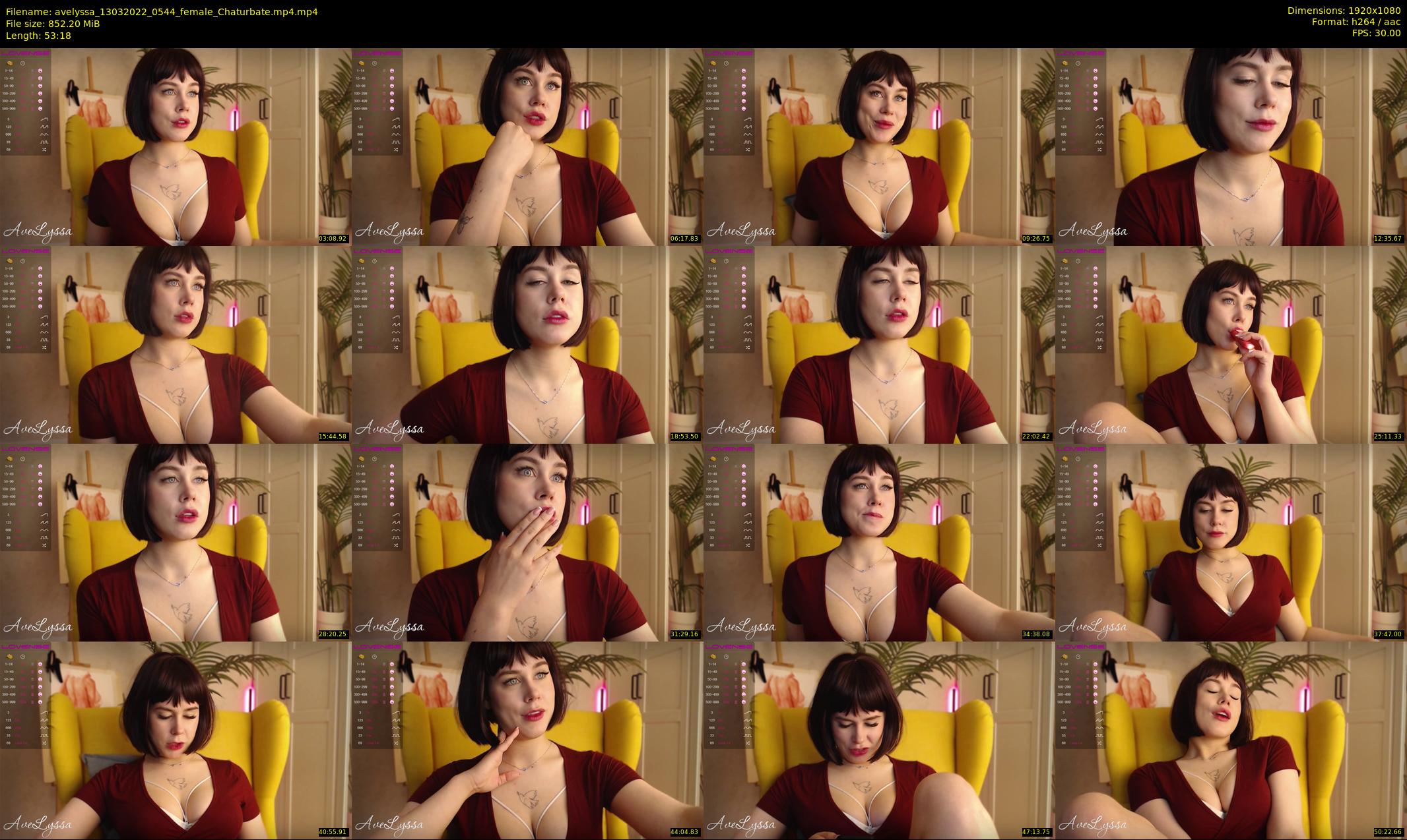avelyssa — 54 minute Chaturbate female cam show recording, 1080p, Mar 13, 2022