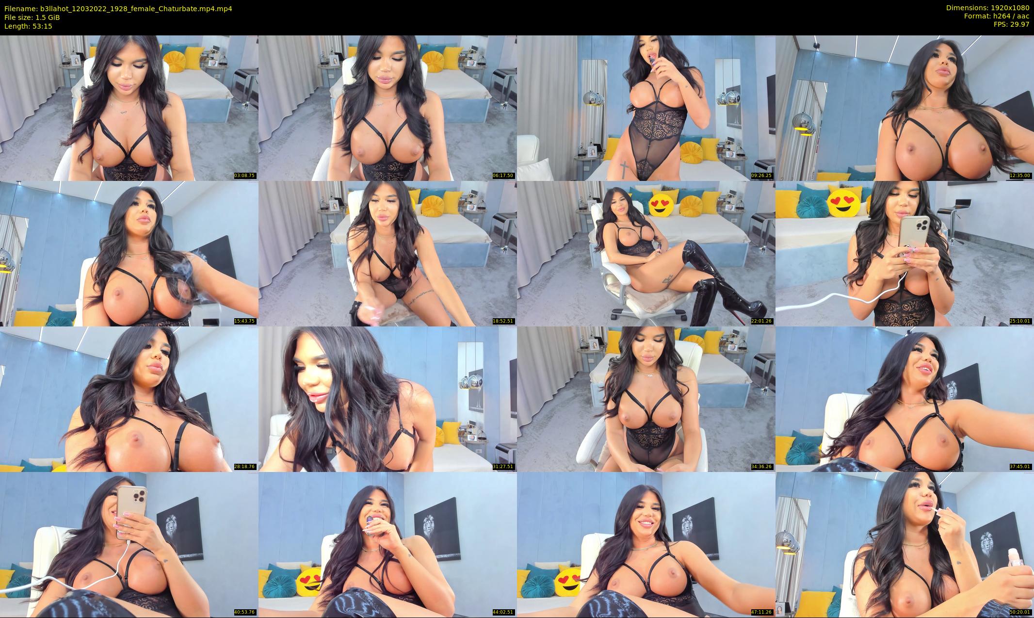 b3llahot — 54 minute Chaturbate female cam show recording, 1080p, Mar 12, 2022