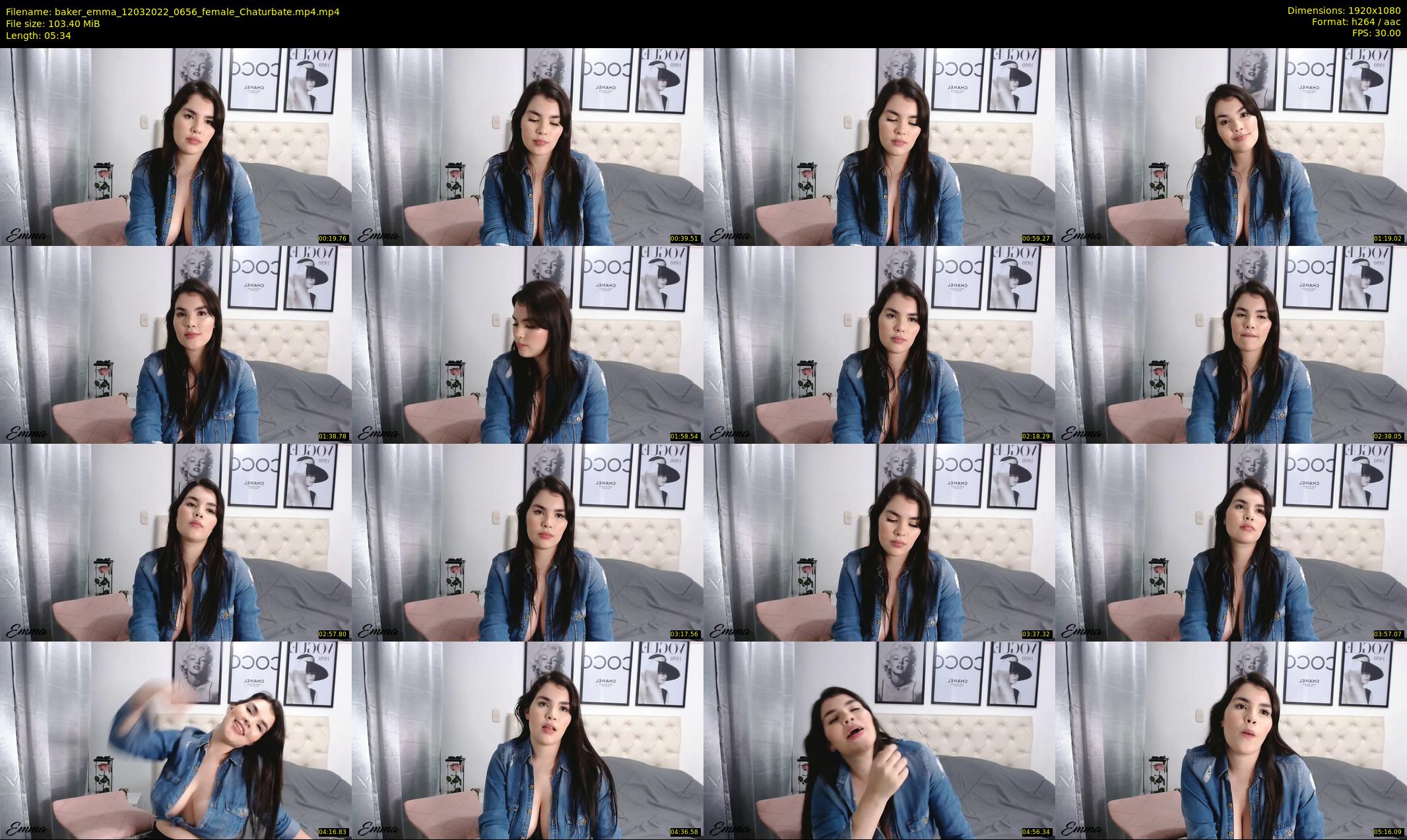 baker_emma — 6 minute Chaturbate female cam show recording, 1080p, Mar 12, 2022