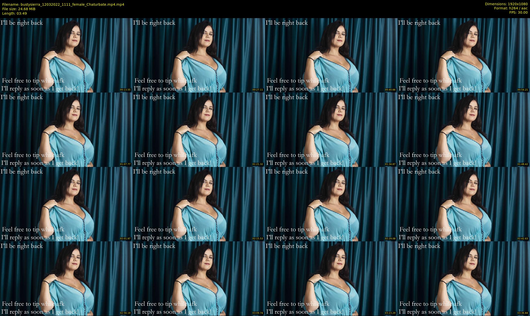 bustysierra — 4 minute Chaturbate female cam show recording, 1080p, Mar 12, 2022