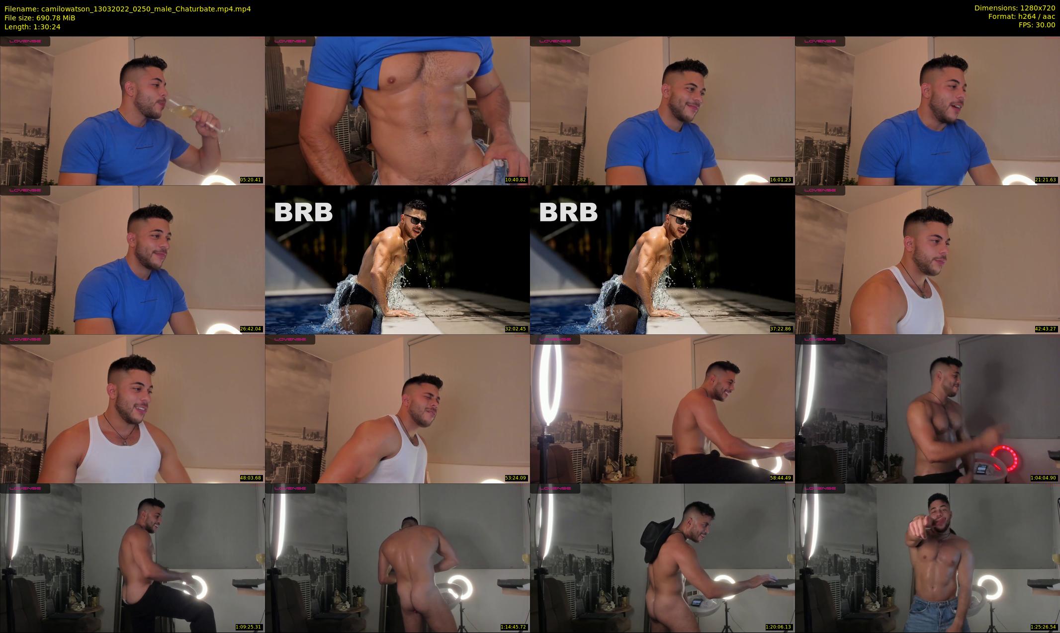camilowatson — 91 minute Chaturbate male cam show recording, 720p, Mar 13, 2022