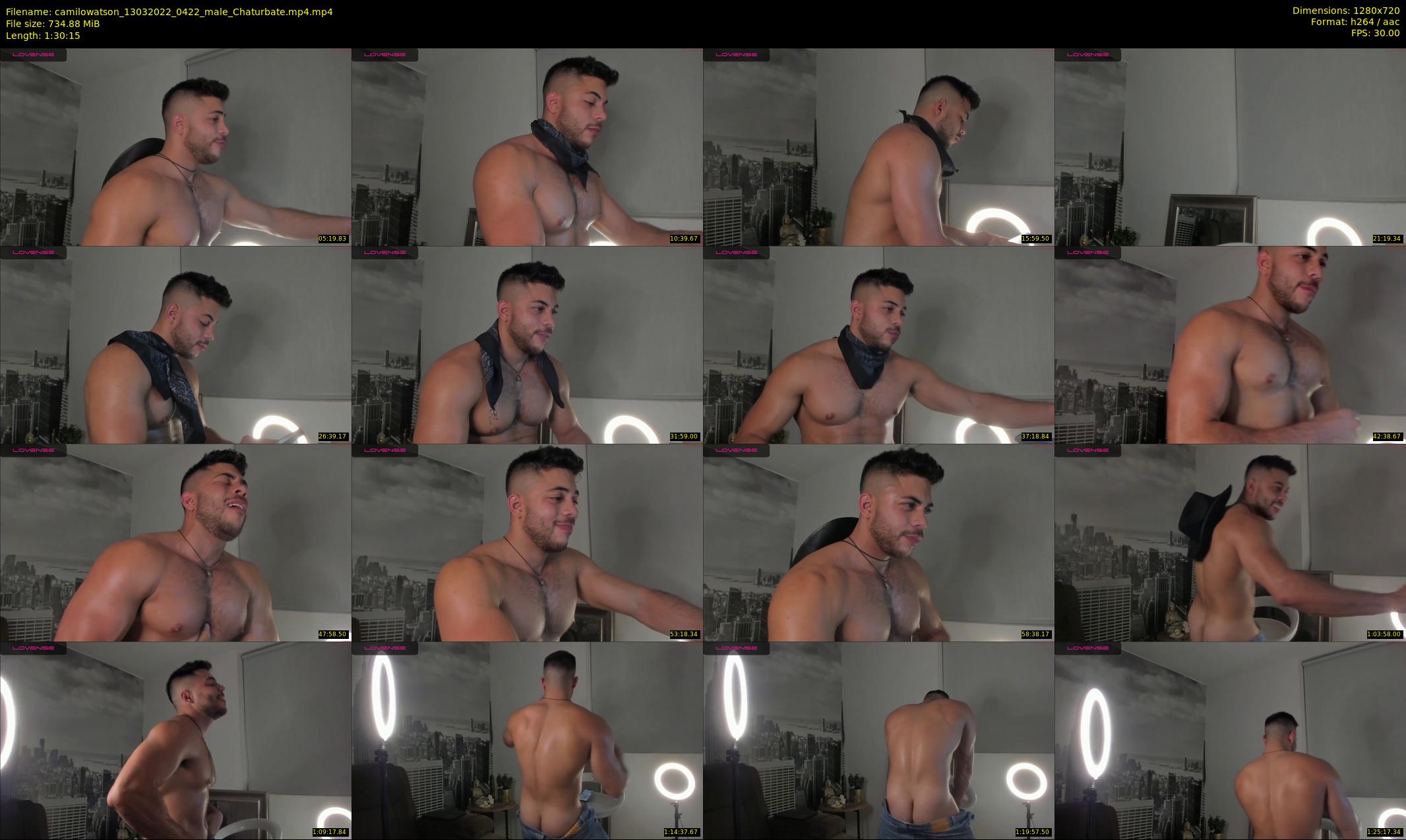 camilowatson — 91 minute Chaturbate male cam show recording, 720p, Mar 13, 2022
