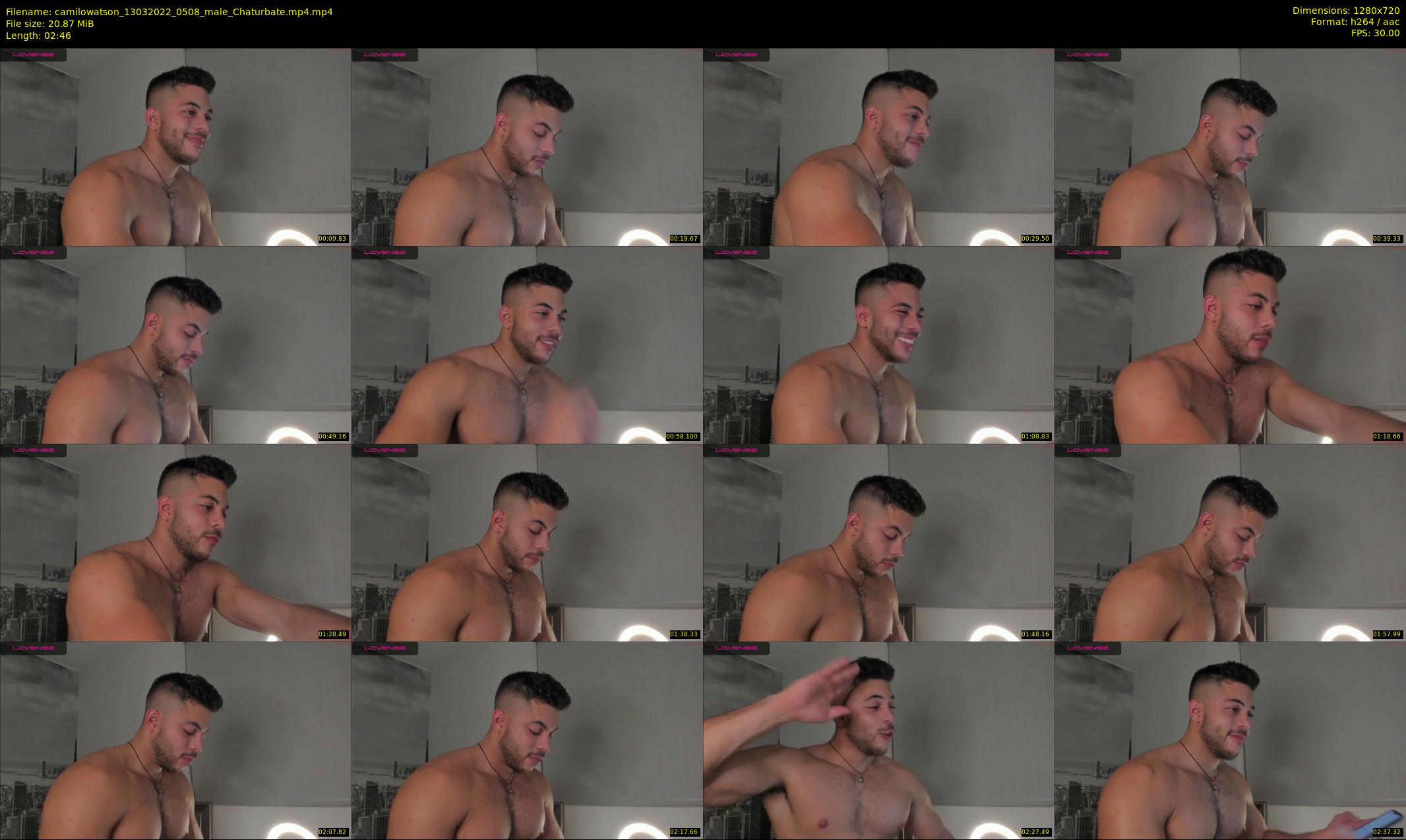 camilowatson — 3 minute Chaturbate male cam show recording, 720p, Mar 13, 2022