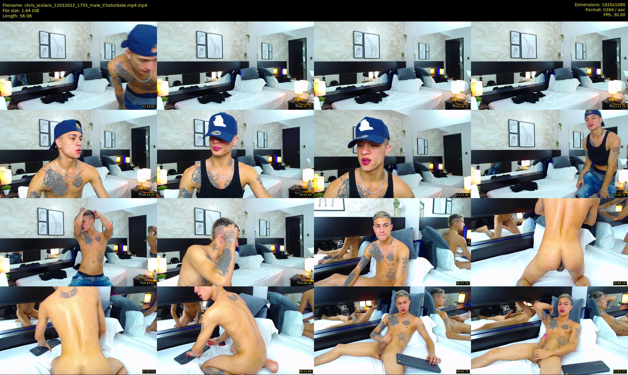 chris_scolaro — 57 minute Chaturbate male cam show recording, 1080p, Mar 12, 2022