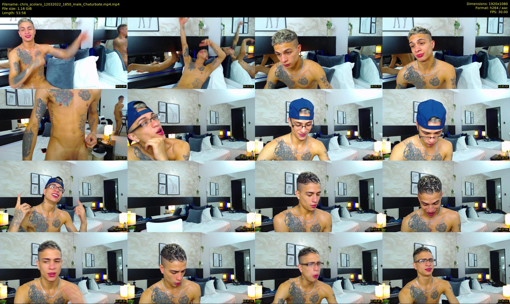 chris_scolaro — 54 minute Chaturbate male cam show recording, 1080p, Mar 12, 2022