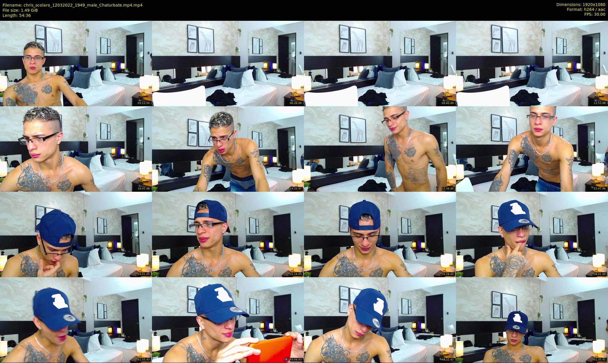 chris_scolaro — 55 minute Chaturbate male cam show recording, 1080p, Mar 12, 2022