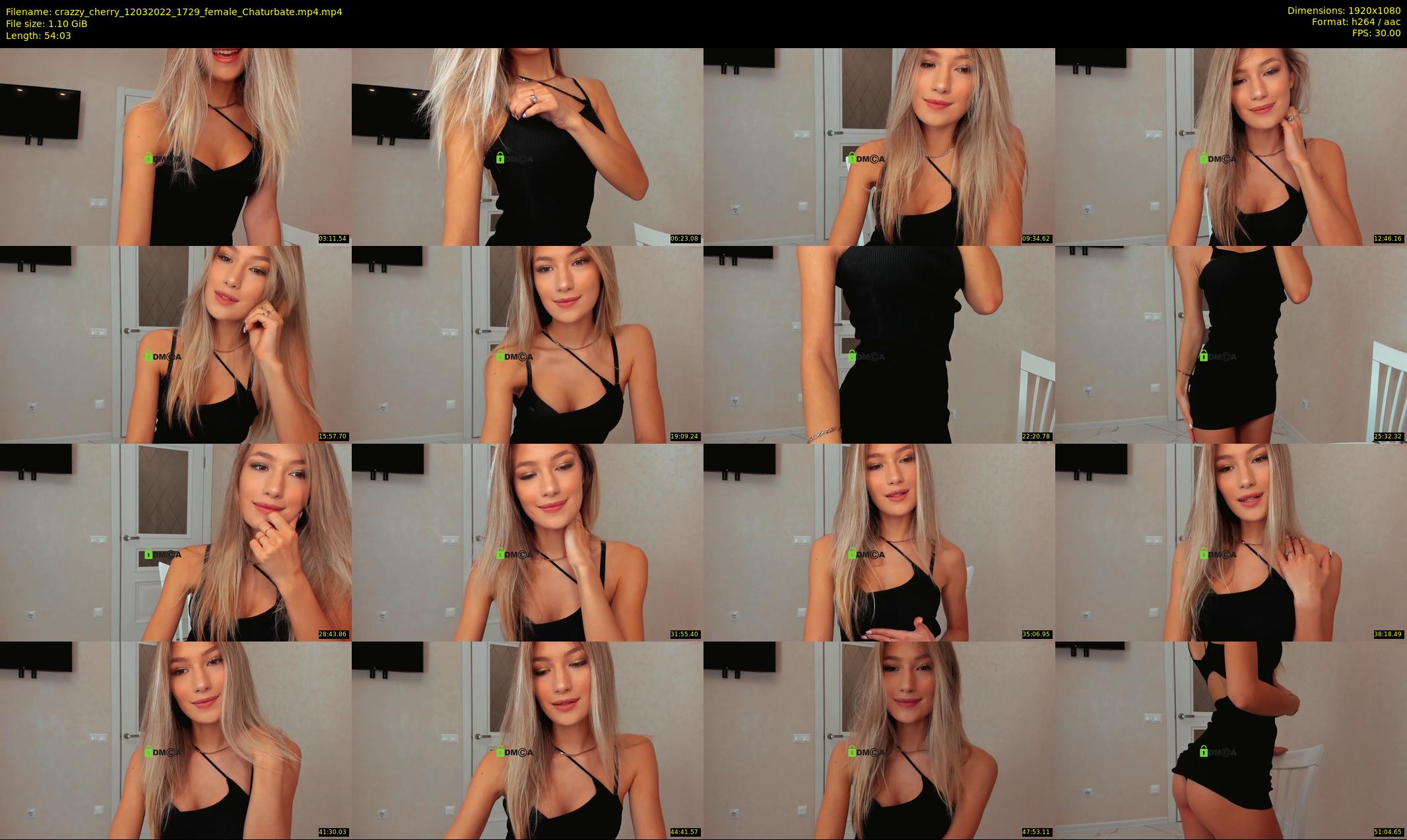 crazzy_cherry — 55 minute Chaturbate female cam show recording, 1080p, Mar 12, 2022
