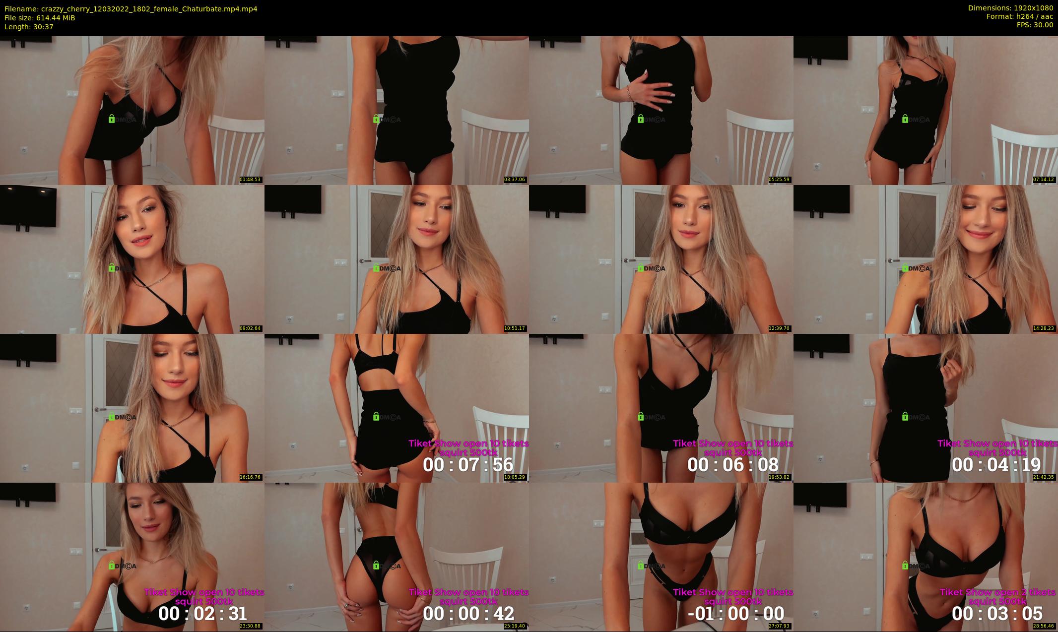 crazzy_cherry — 31 minute Chaturbate female cam show recording, 1080p, Mar 12, 2022