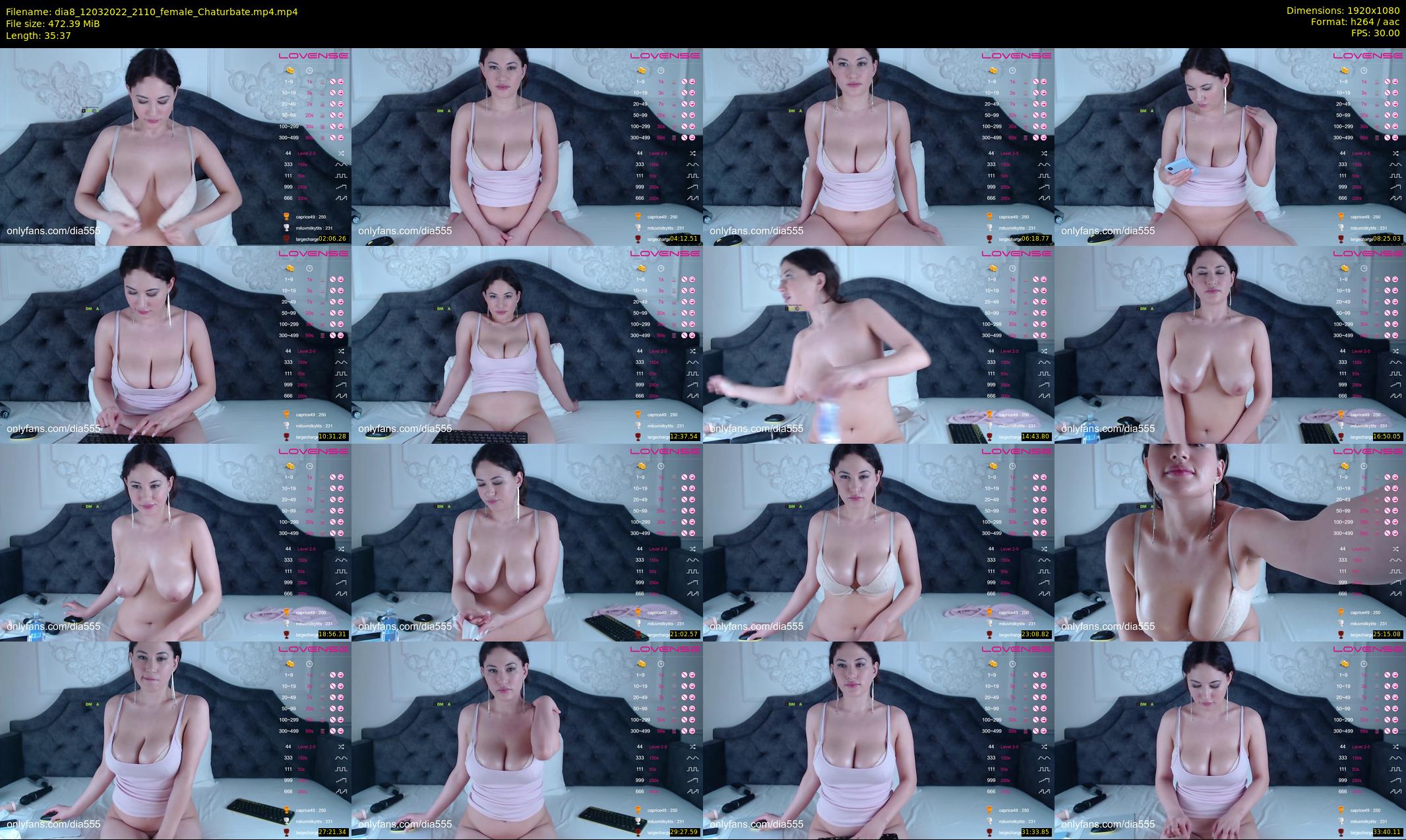 dia8 — 36 minute Chaturbate female cam show recording, 1080p, Mar 12, 2022