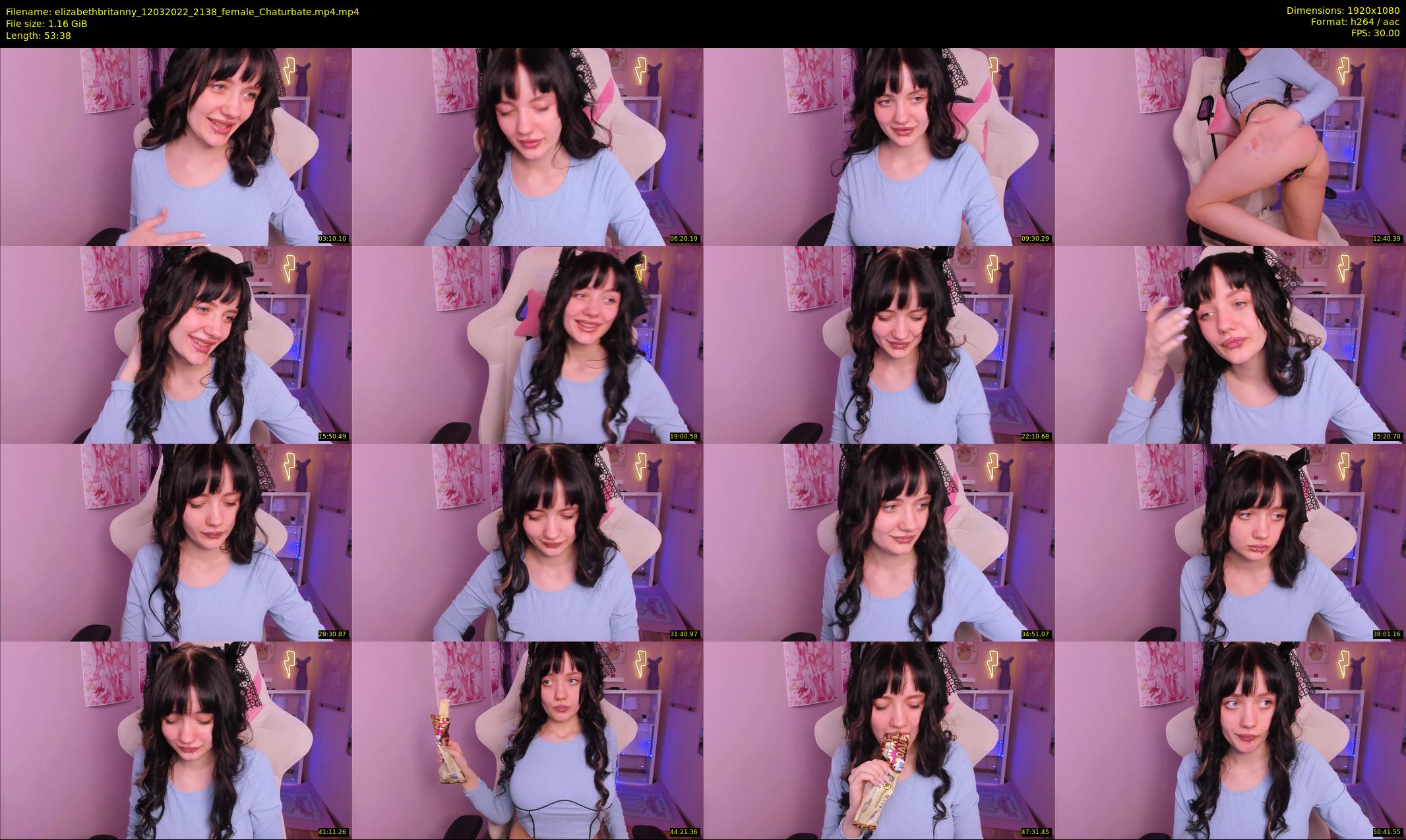 elizabethbritanny — 54 minute Chaturbate female cam show recording, 1080p, Mar 12, 2022
