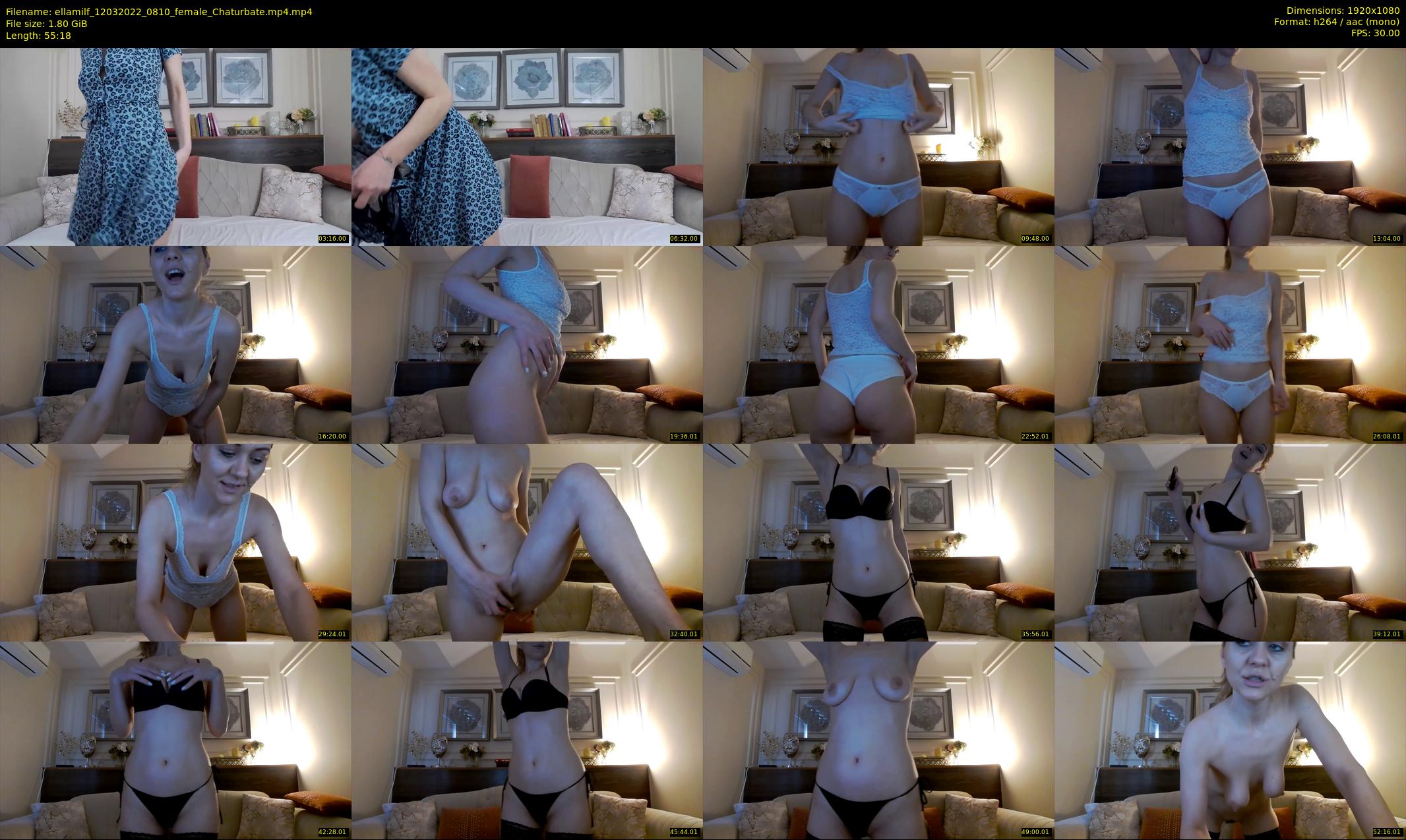 ellamilf — 56 minute Chaturbate female cam show recording, 1080p, Mar 12, 2022