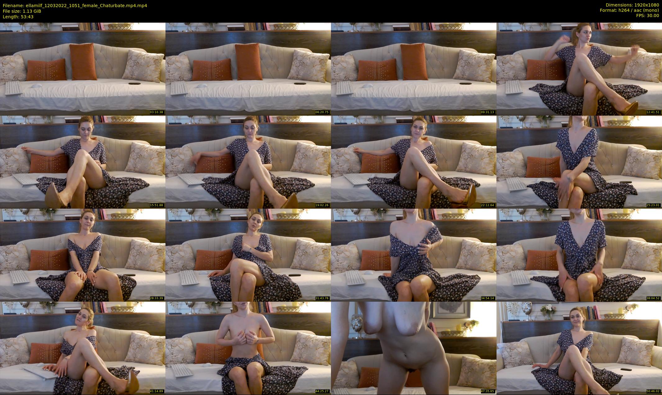 ellamilf — 54 minute Chaturbate female cam show recording, 1080p, Mar 12, 2022