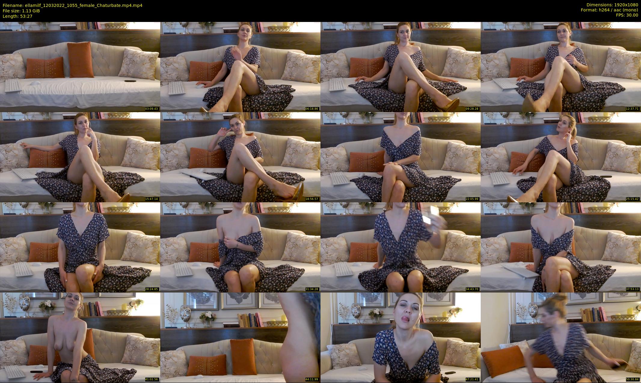 ellamilf — 54 minute Chaturbate female cam show recording, 1080p, Mar 12, 2022