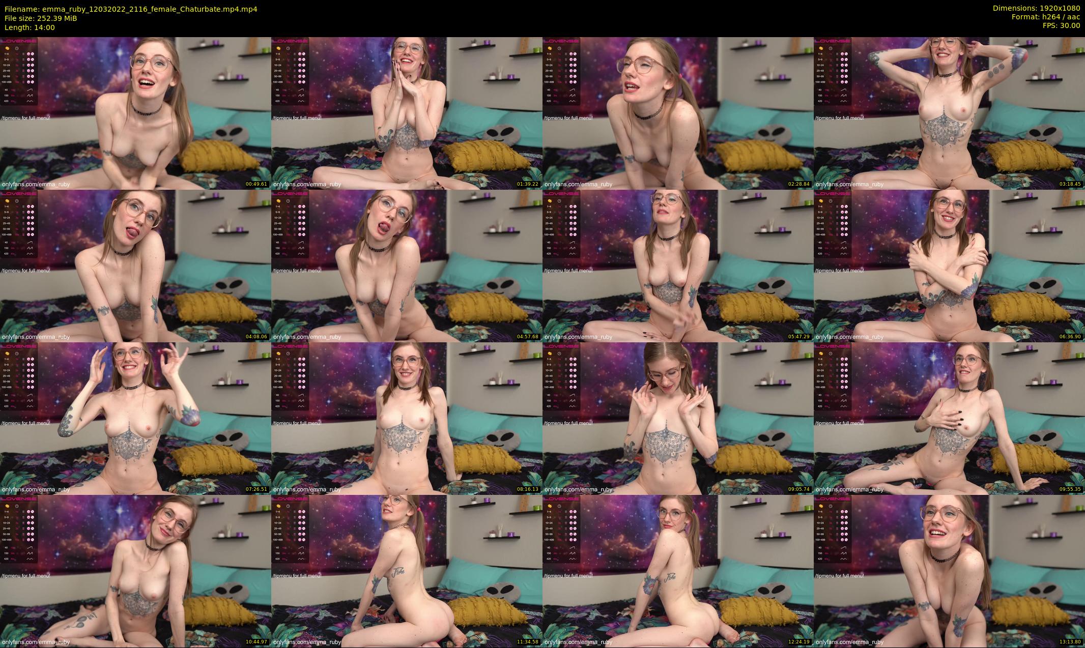 emma_ruby — 14 minute Chaturbate female cam show recording, 1080p, Mar 12, 2022