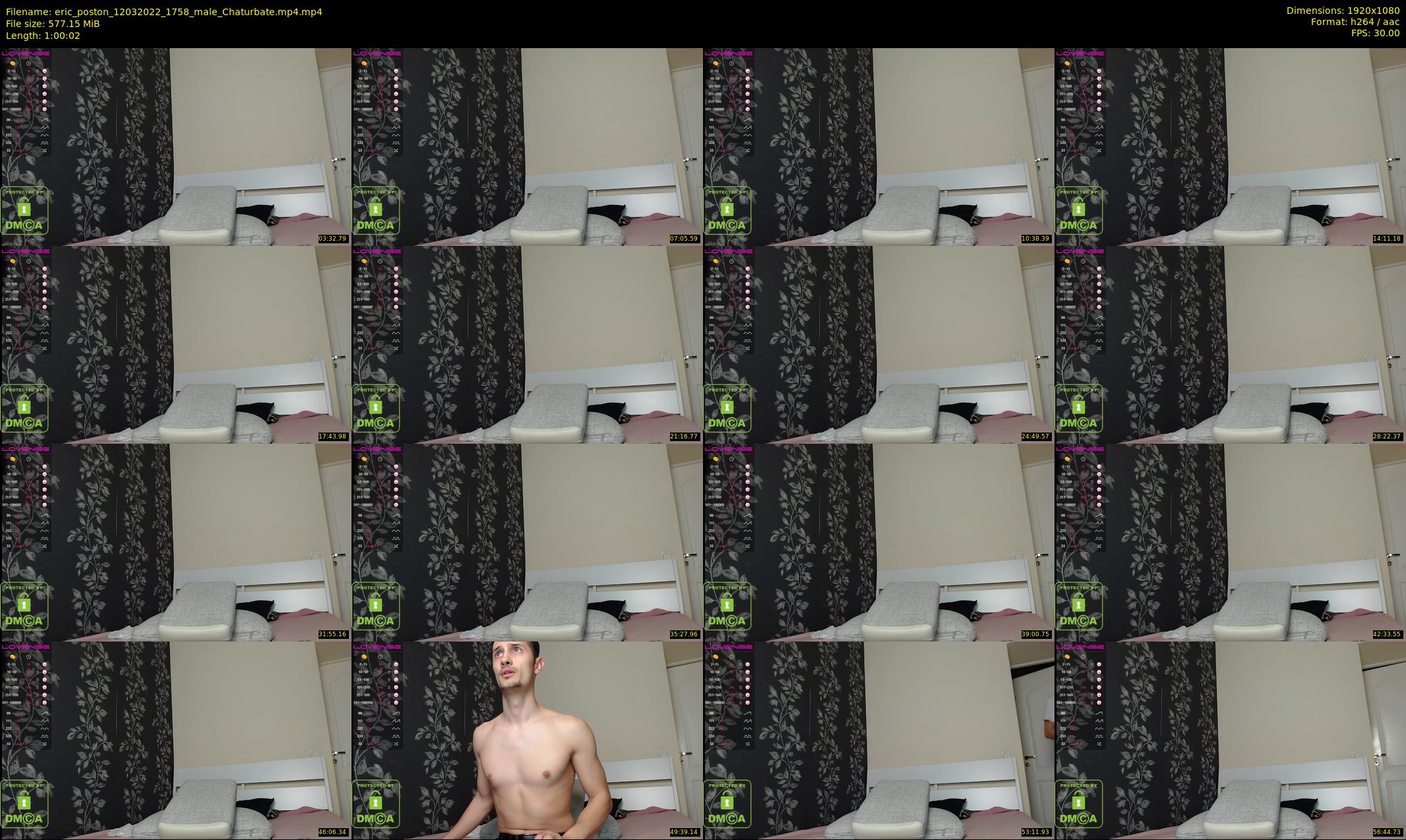 eric_poston — 61 minute Chaturbate male cam show recording, 1080p, Mar 12, 2022