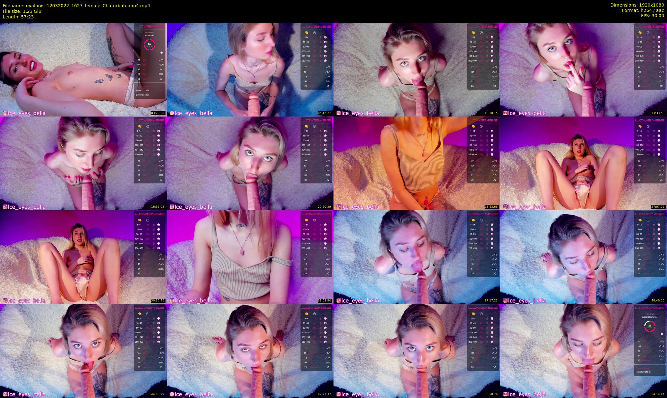 evalanis — 58 minute Chaturbate couple cam show recording, 1080p, Mar 12, 2022