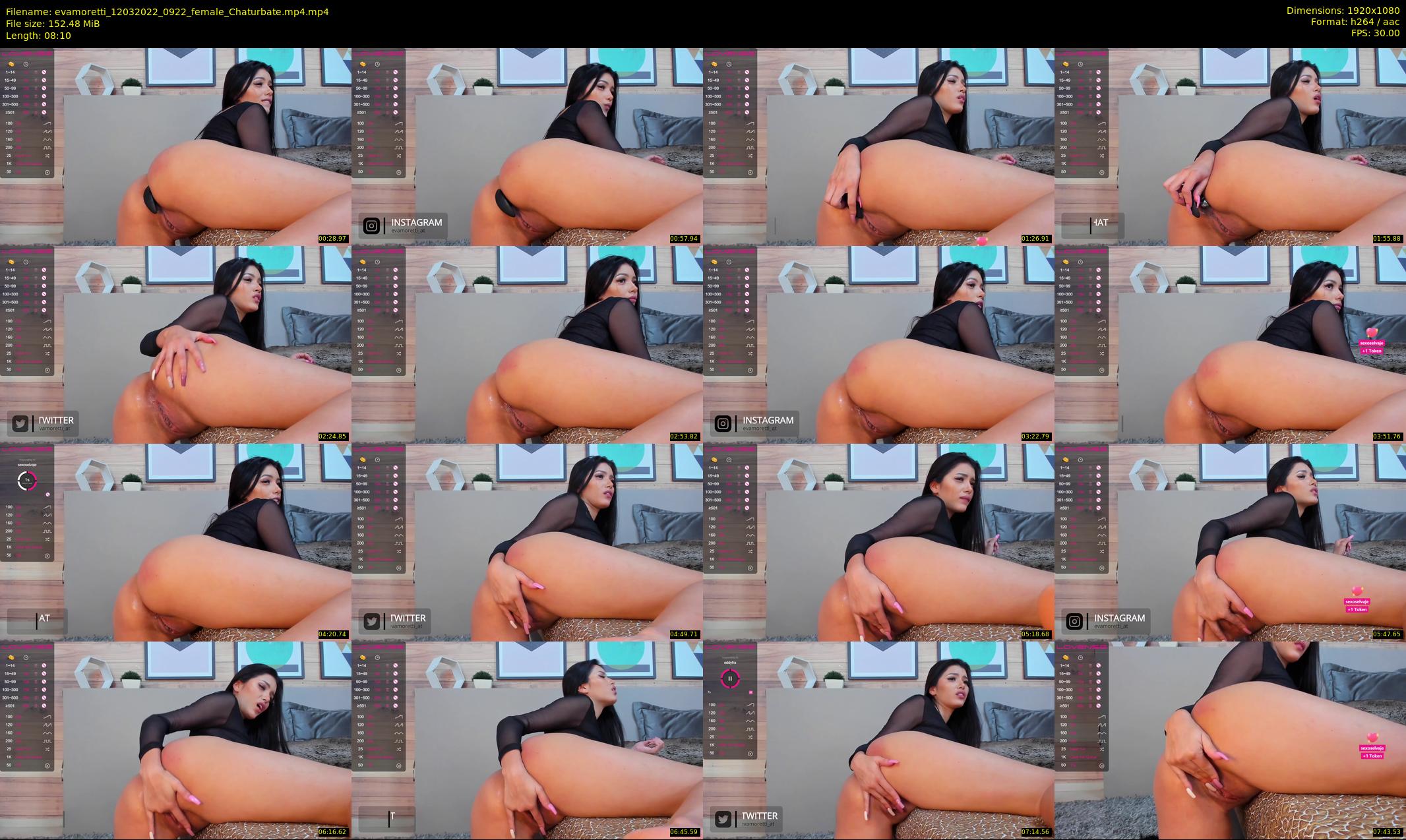 evamoretti — 9 minute Chaturbate female cam show recording, 1080p, Mar 12, 2022