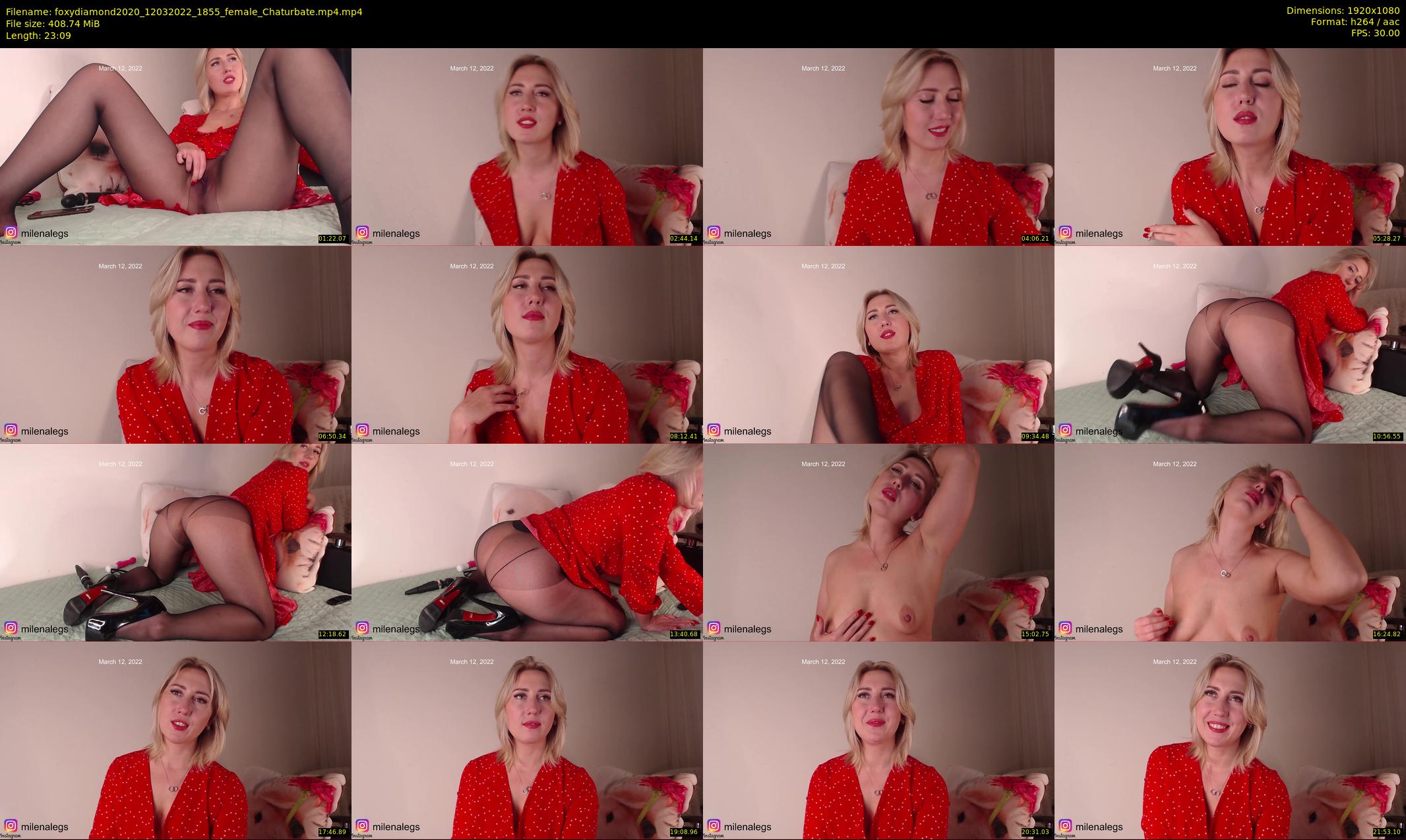 foxydiamond2020 — 24 minute Chaturbate female cam show recording, 1080p, Mar 12, 2022