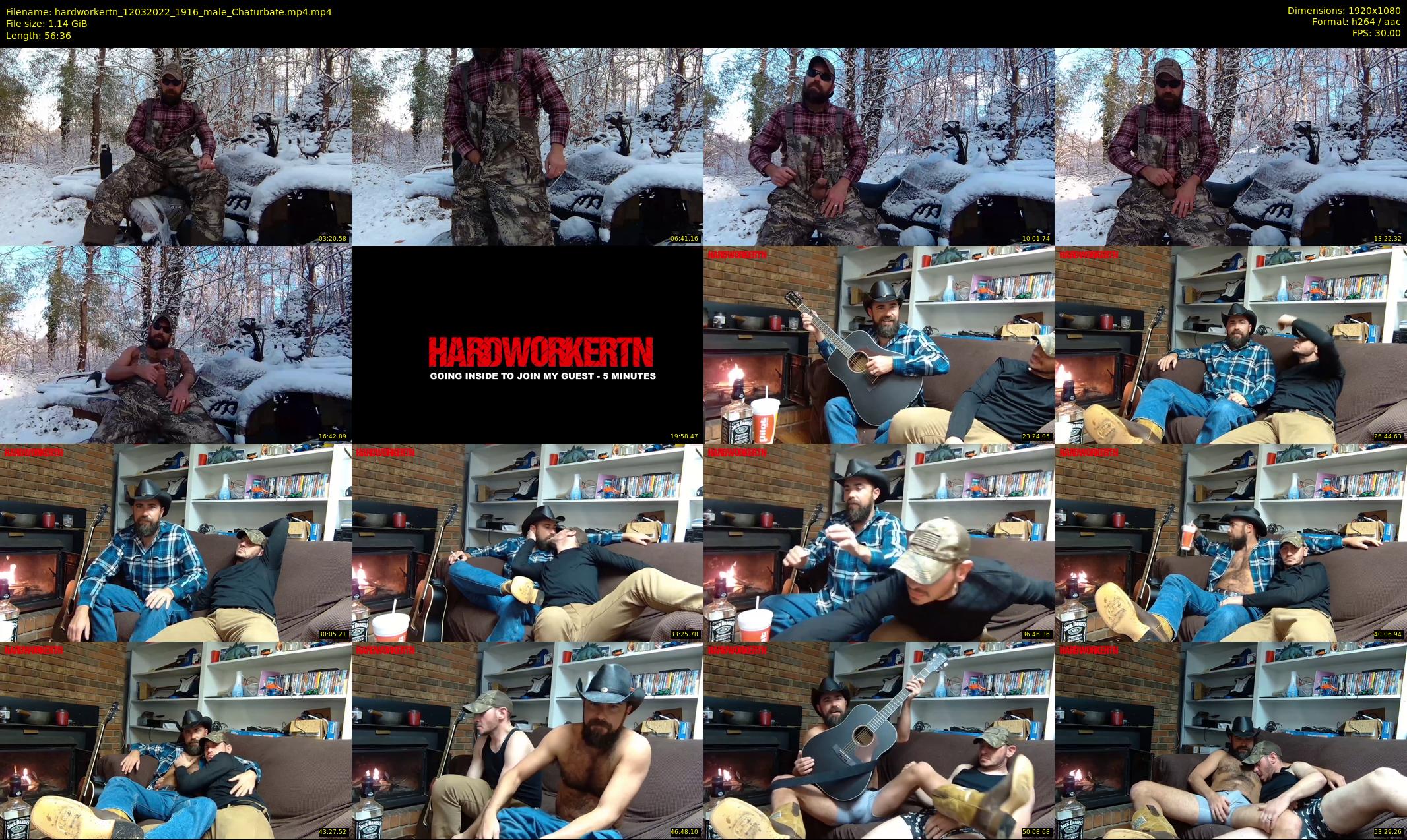 hardworkertn — 57 minute Chaturbate male cam show recording, 1080p, Mar 12, 2022