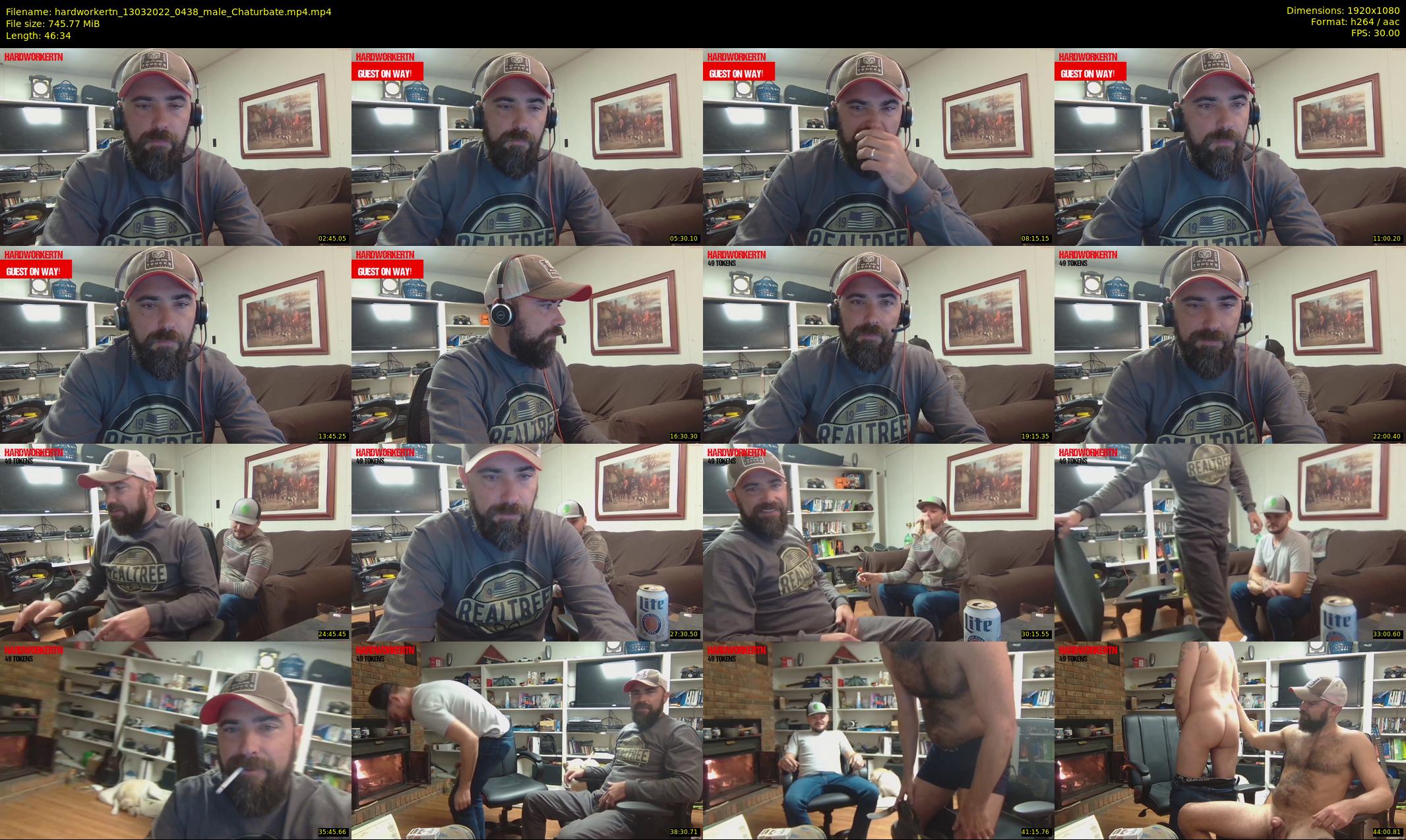 hardworkertn — 47 minute Chaturbate male cam show recording, 1080p, Mar 13, 2022