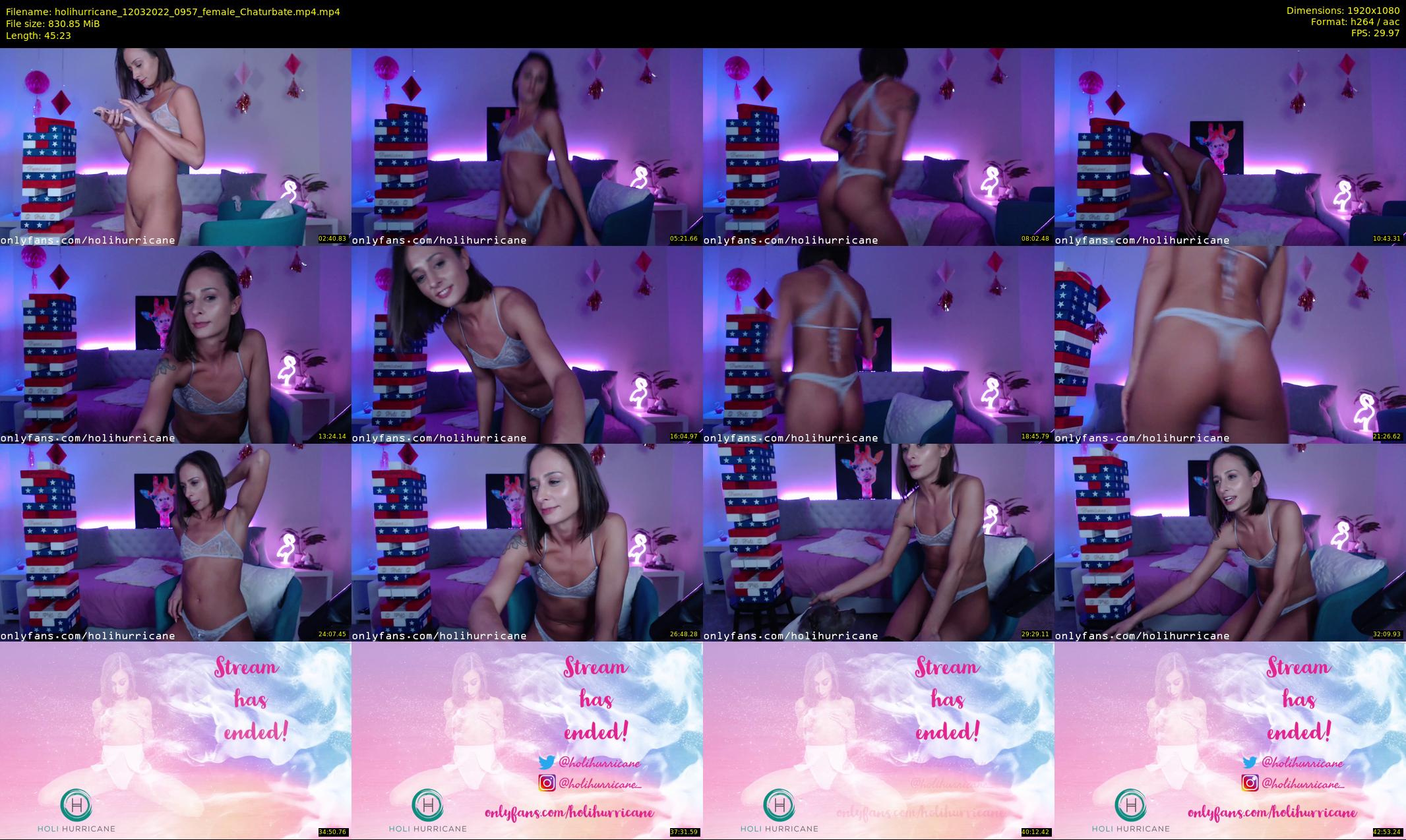 holihurricane — 46 minute Chaturbate female cam show recording, 1080p, Mar 12, 2022